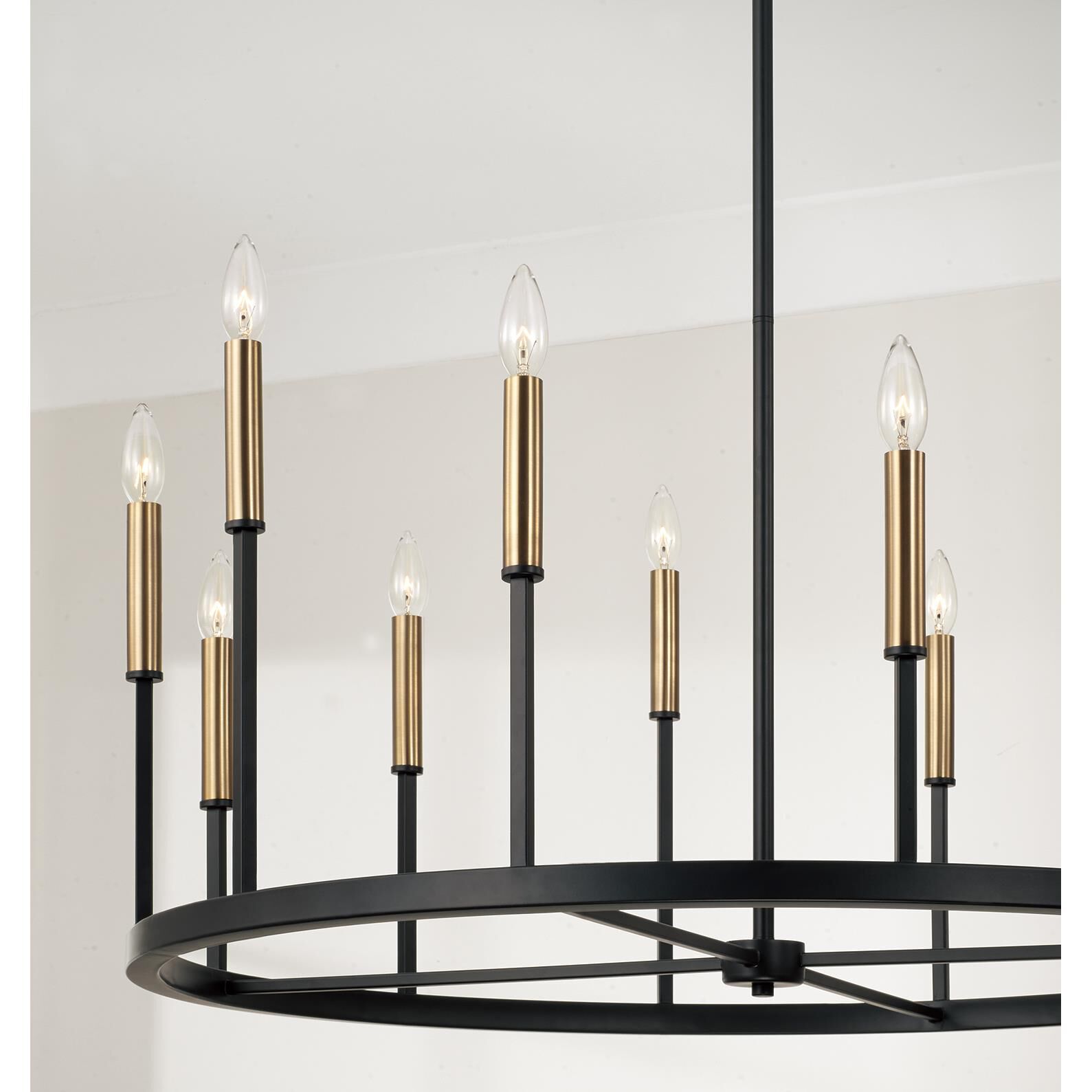 Shown in Espresso And Brass finish