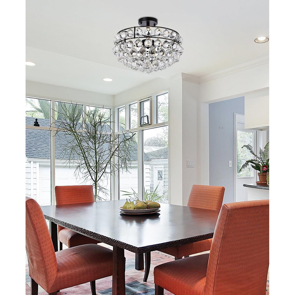 Shown in Black finish and Royal Cut Clear crystal