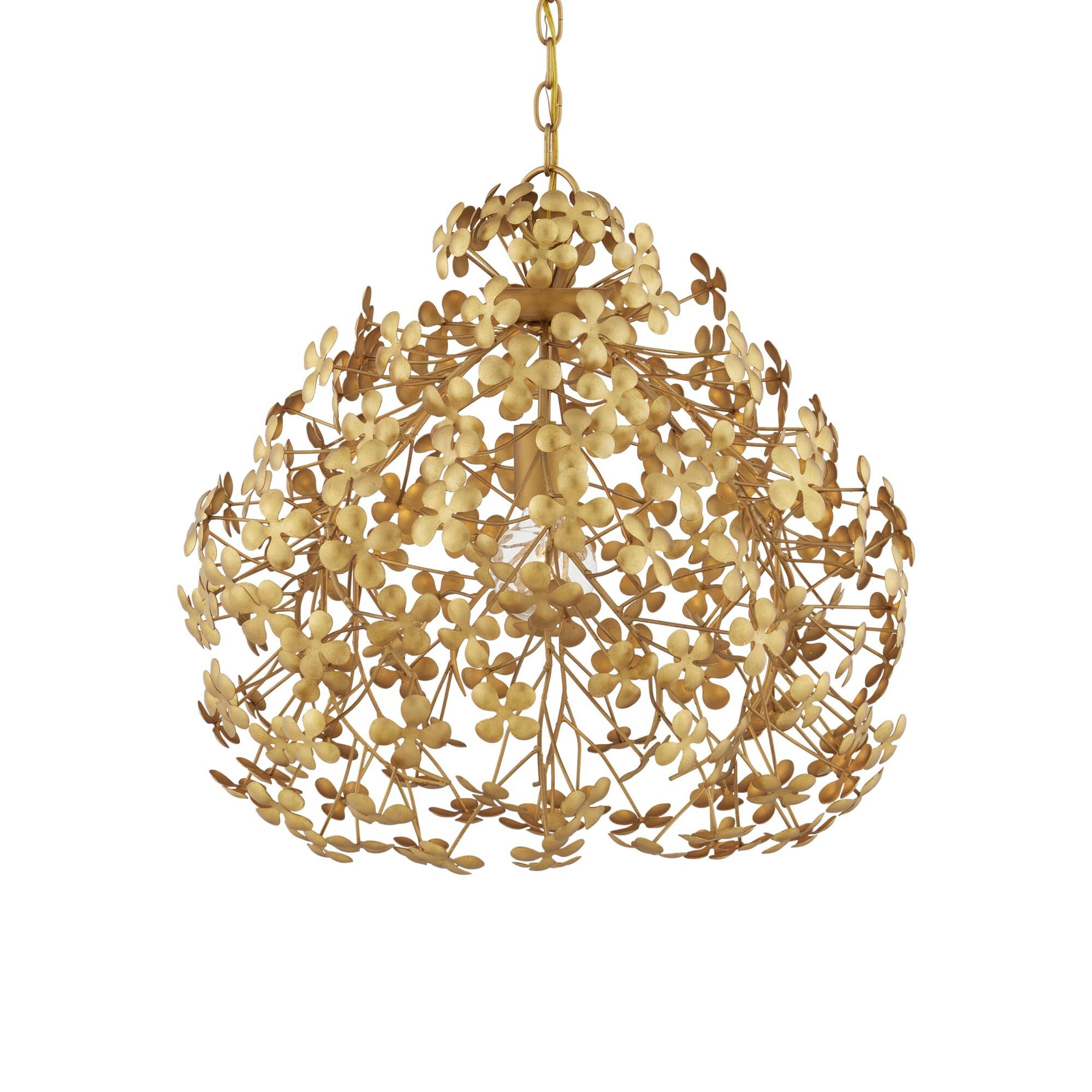 Shown in Contemporary Gold Leaf/Gold finish