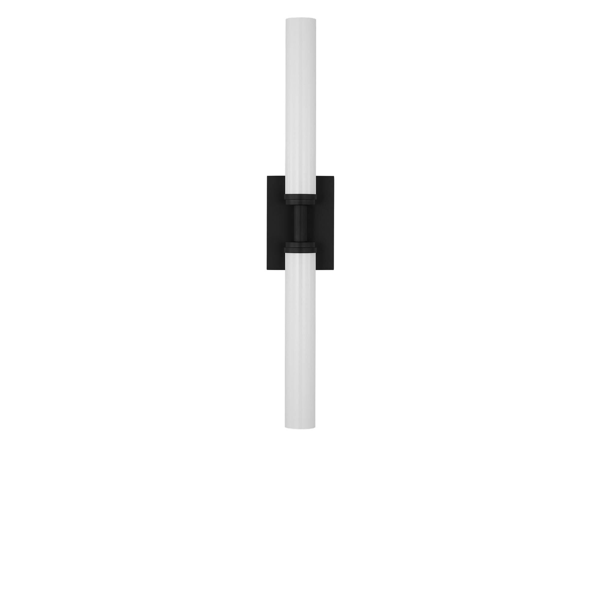 Shown in Midnight Black finish and White Acrylic shade
