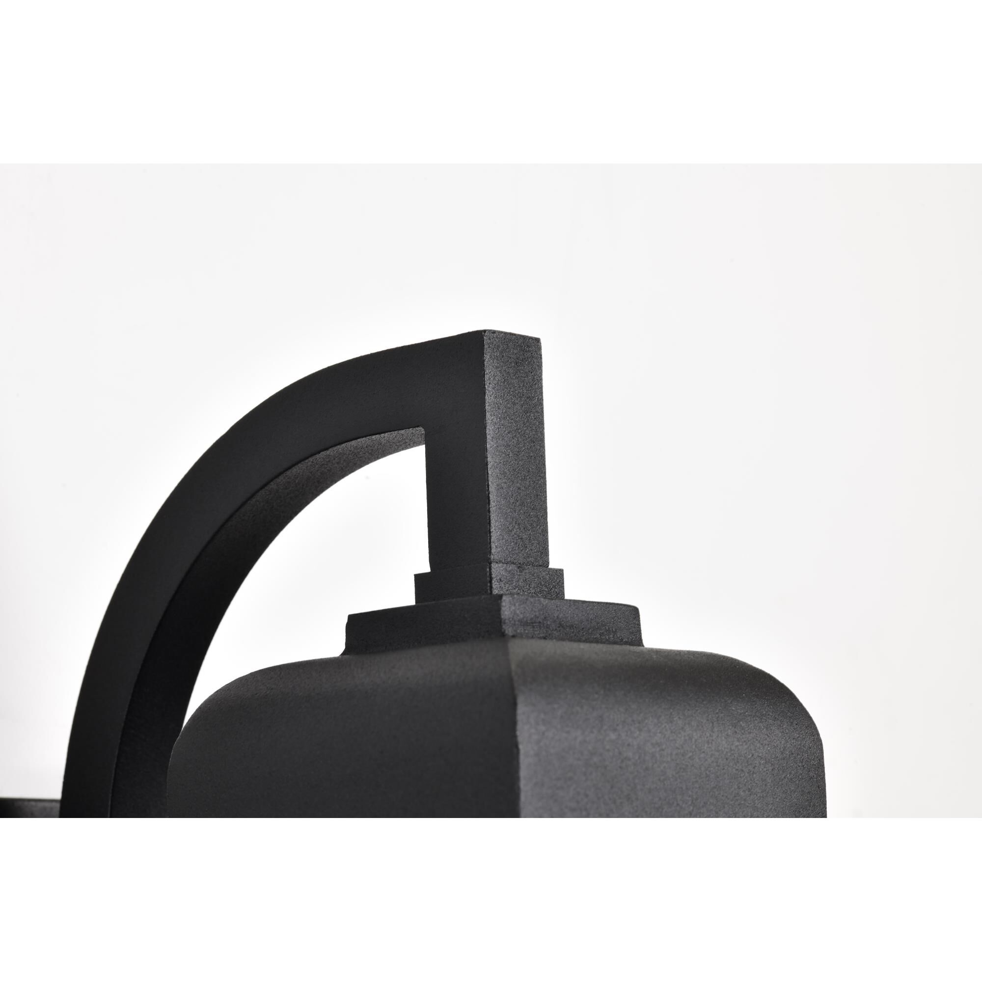 Shown in Matte Black finish and Clear Seeded glass