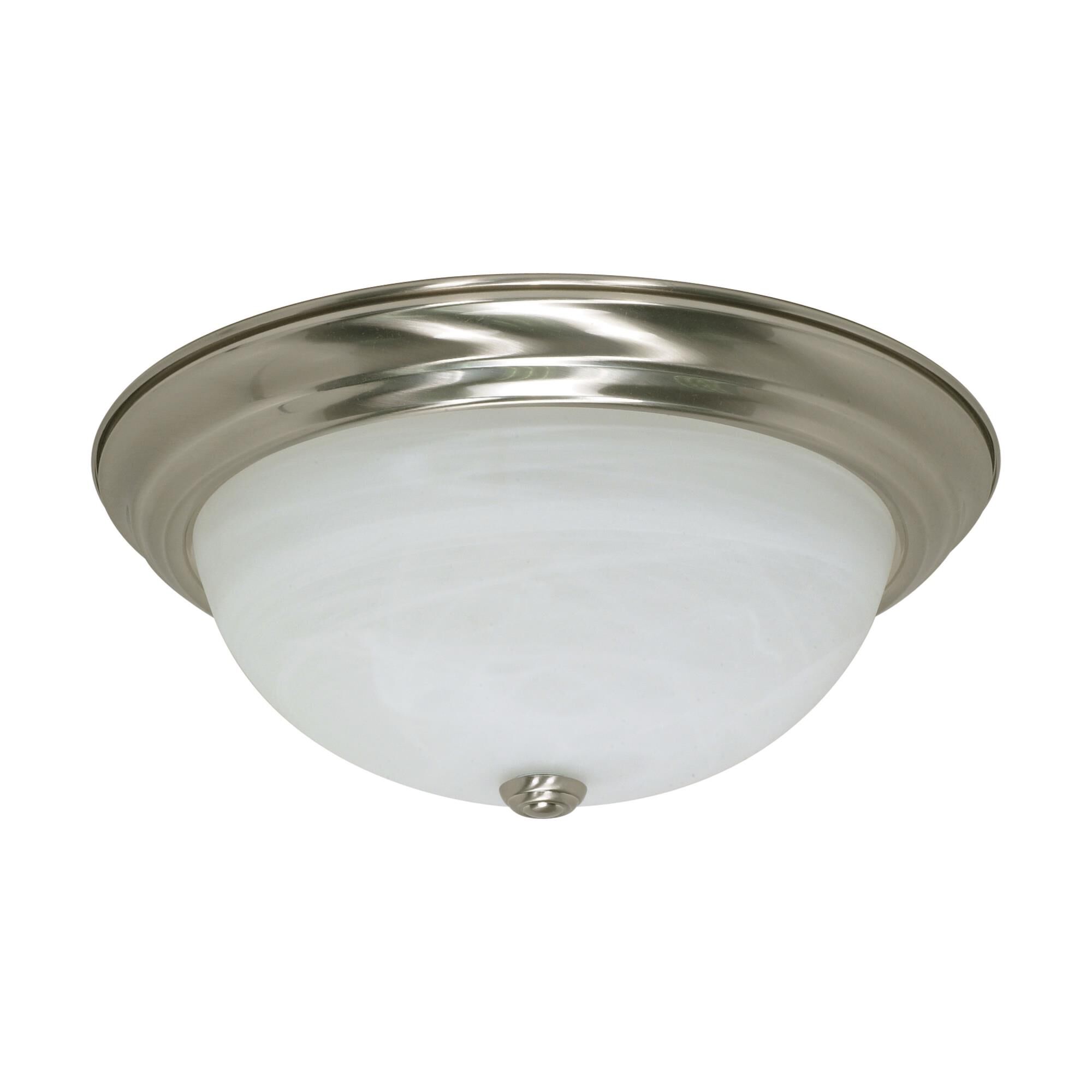 Alabaster 15 Inch 3 Light Flush Mount by Nuvo Lighting