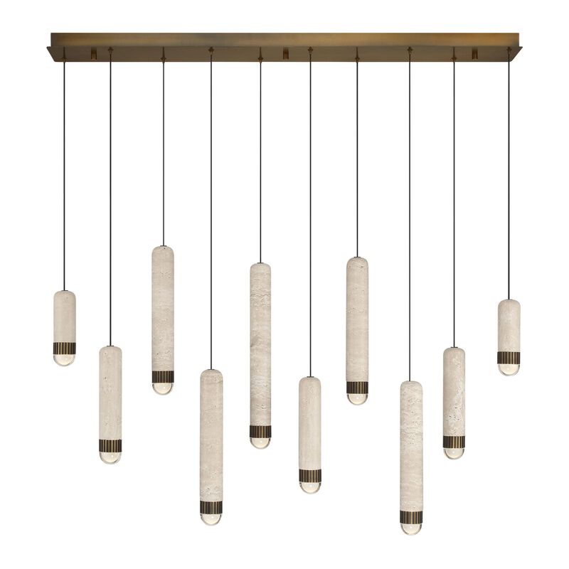 Cambre Medium Linear Chandelier by Eurofase Lighting