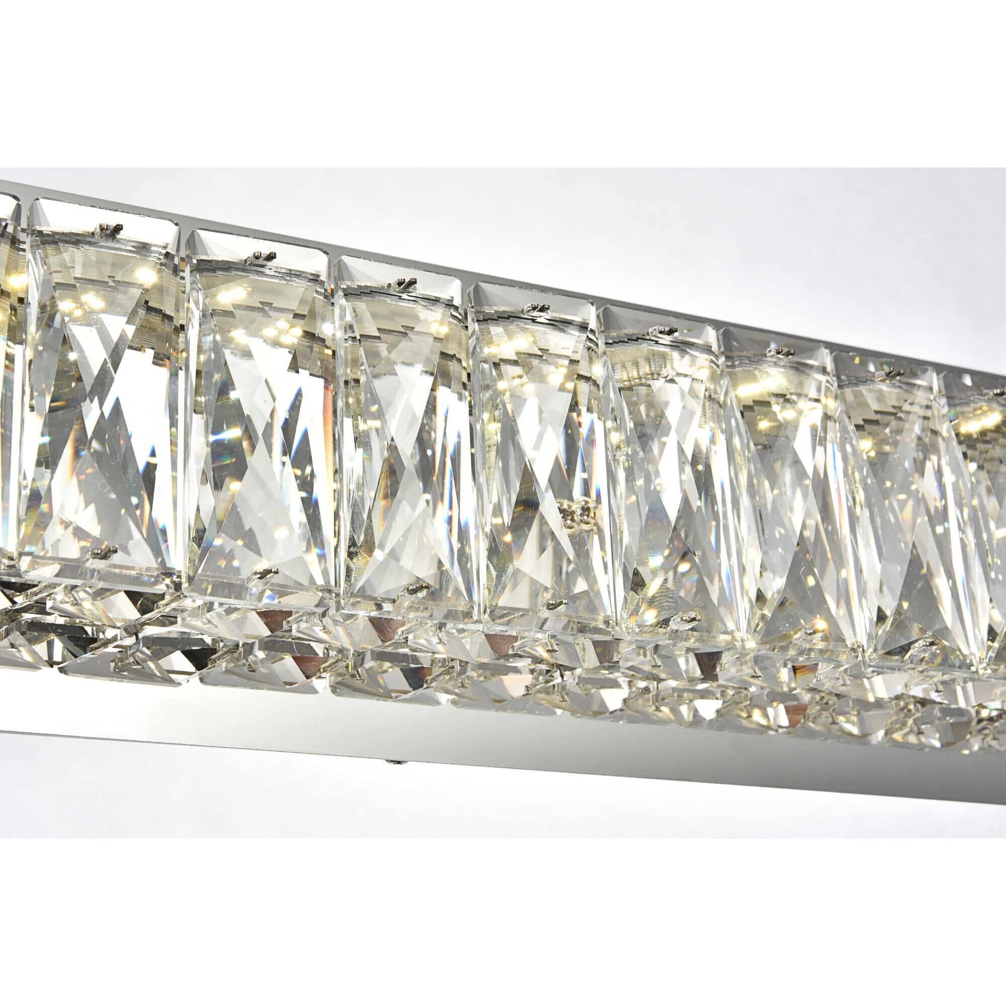 Shown in Chrome finish and Clear Royal Cut crystal