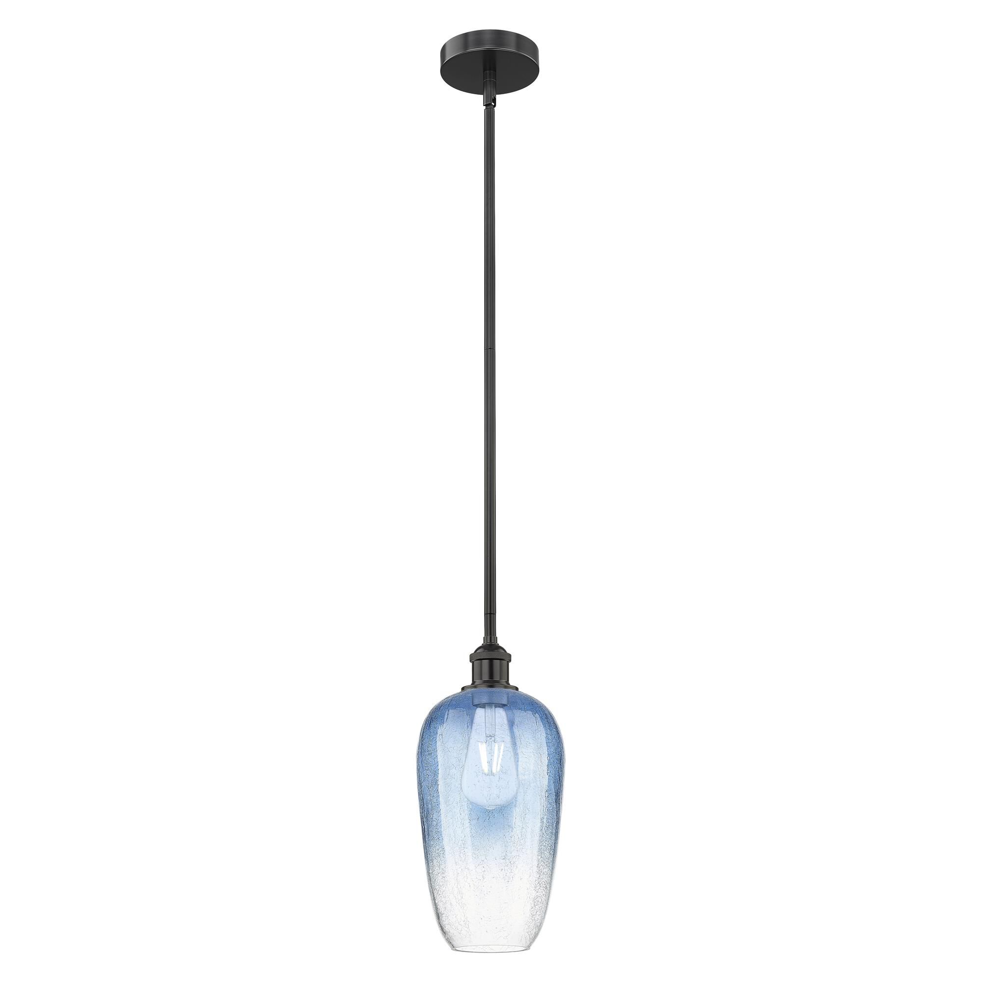 Shown in Matte Black finish and Sapphire Blue glass