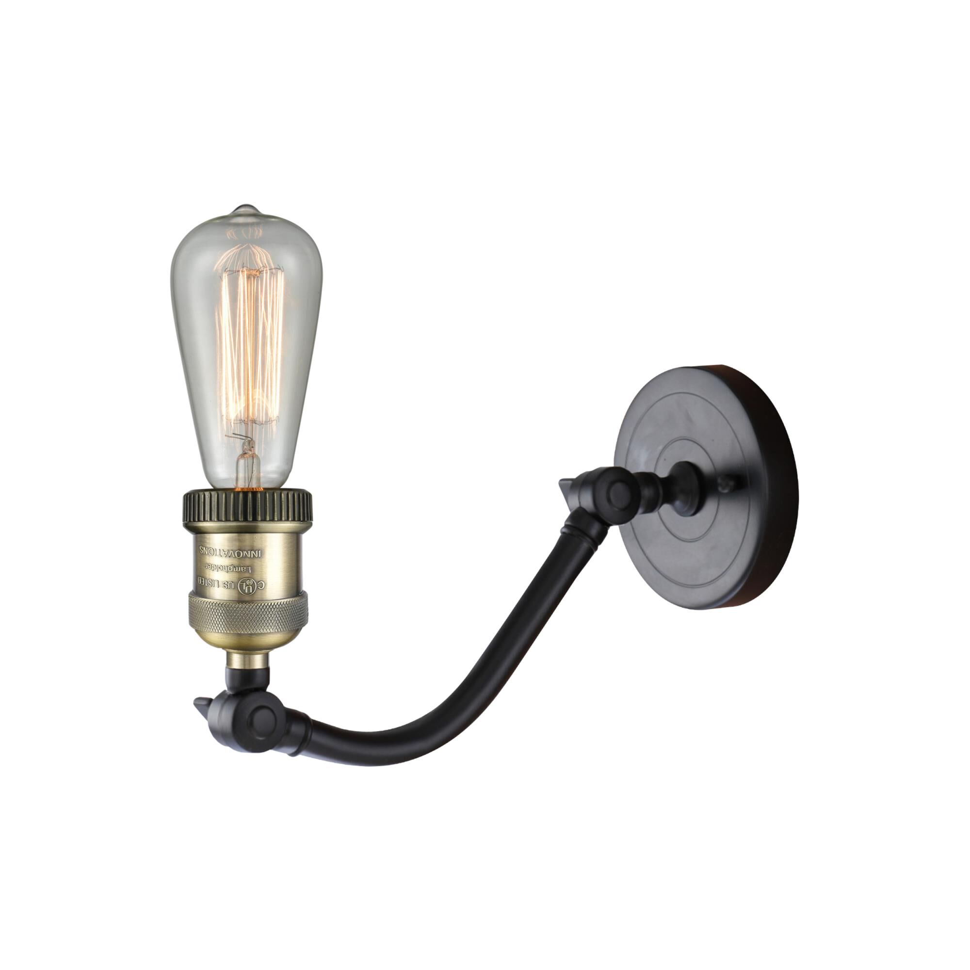 Shown in Black Antique Brass finish and Seedy Small Cone glass