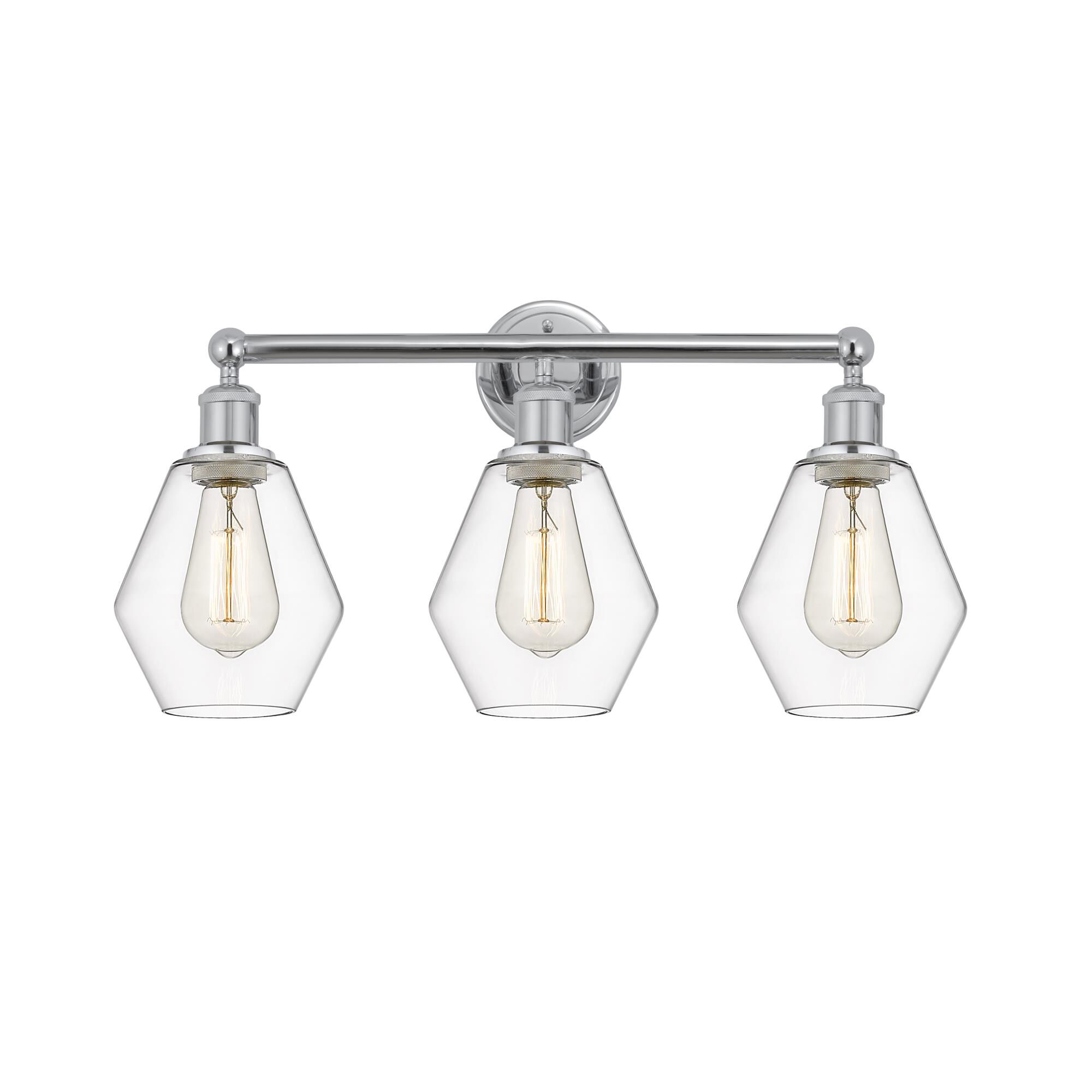 Shown in Polished Chrome, Clear finish and Clear glass and Clear Glass shade