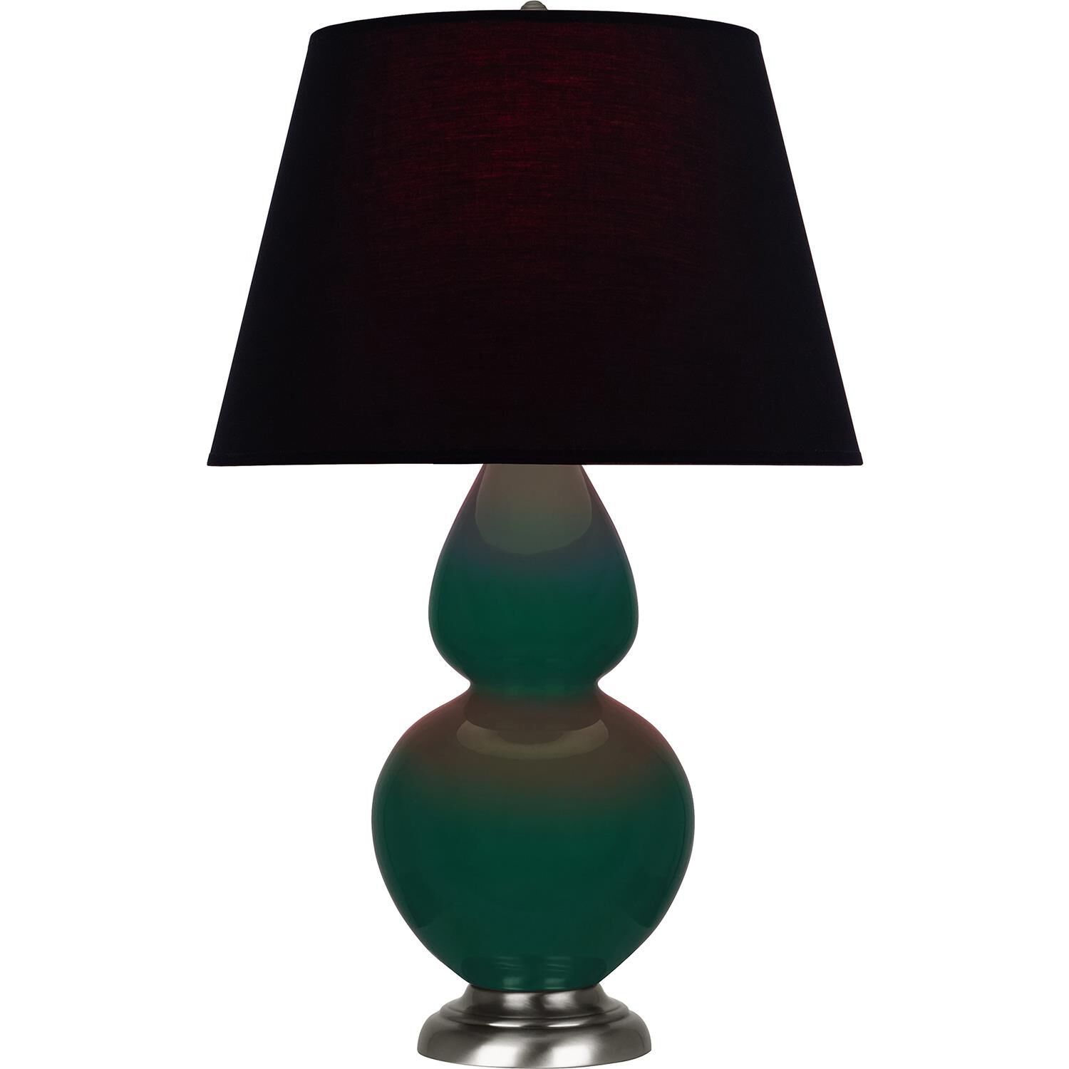 Shown in Jungle finish and Ink Black with Rose Red Lining shade and Antique Silver accent