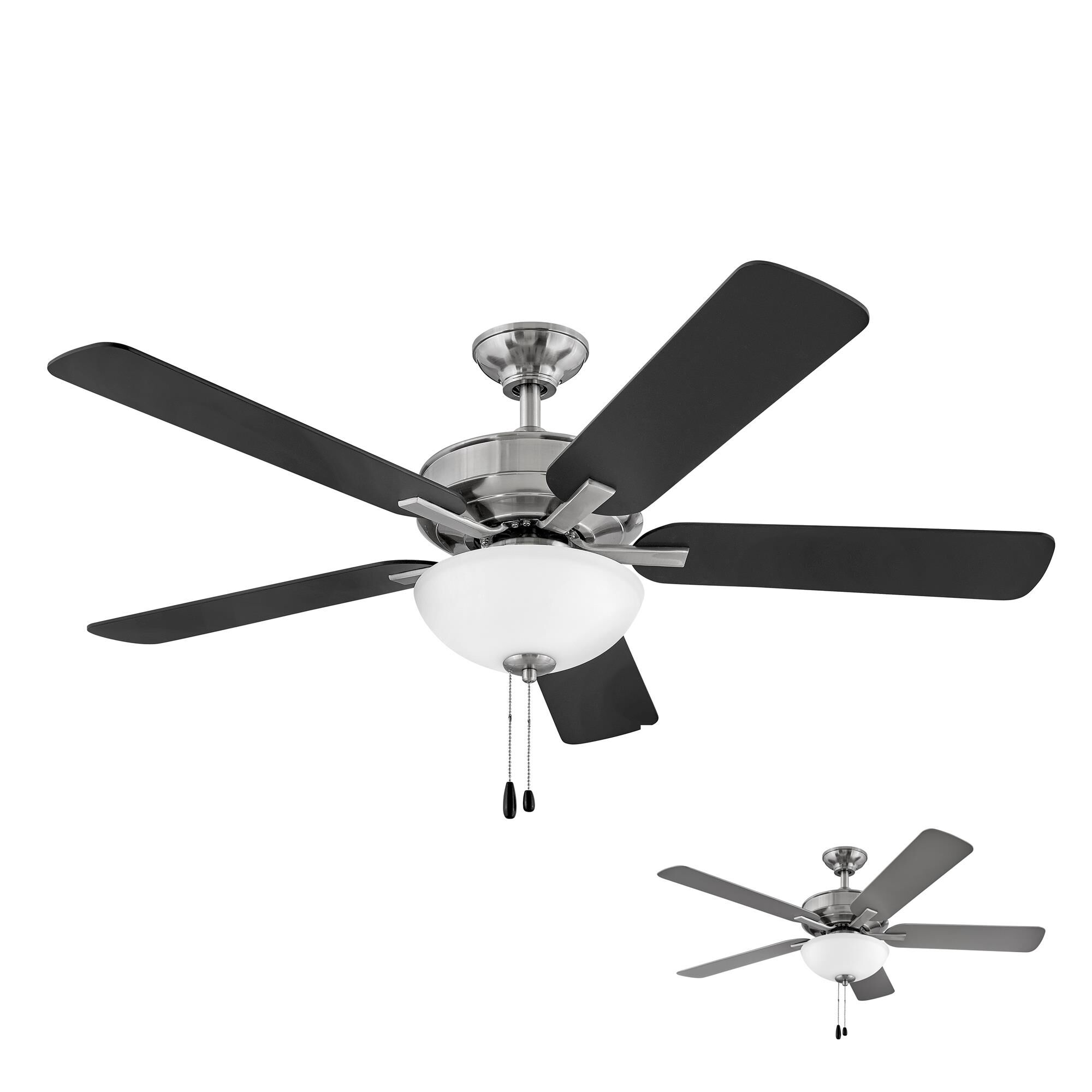Metro Illuminated 52 Inch Ceiling Fan with Light Kit,