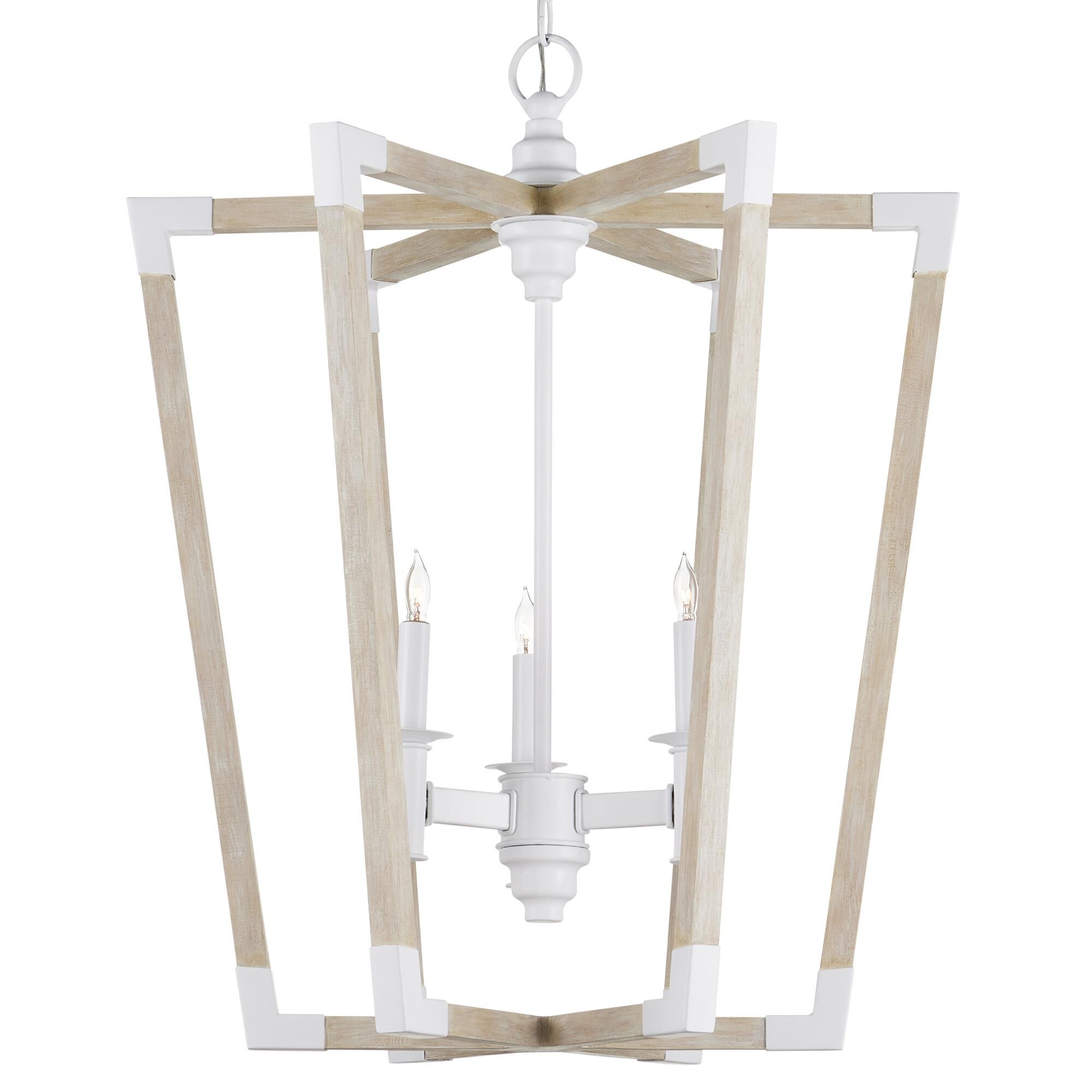 Bastian 23 Inch Cage Pendant by Currey and Company