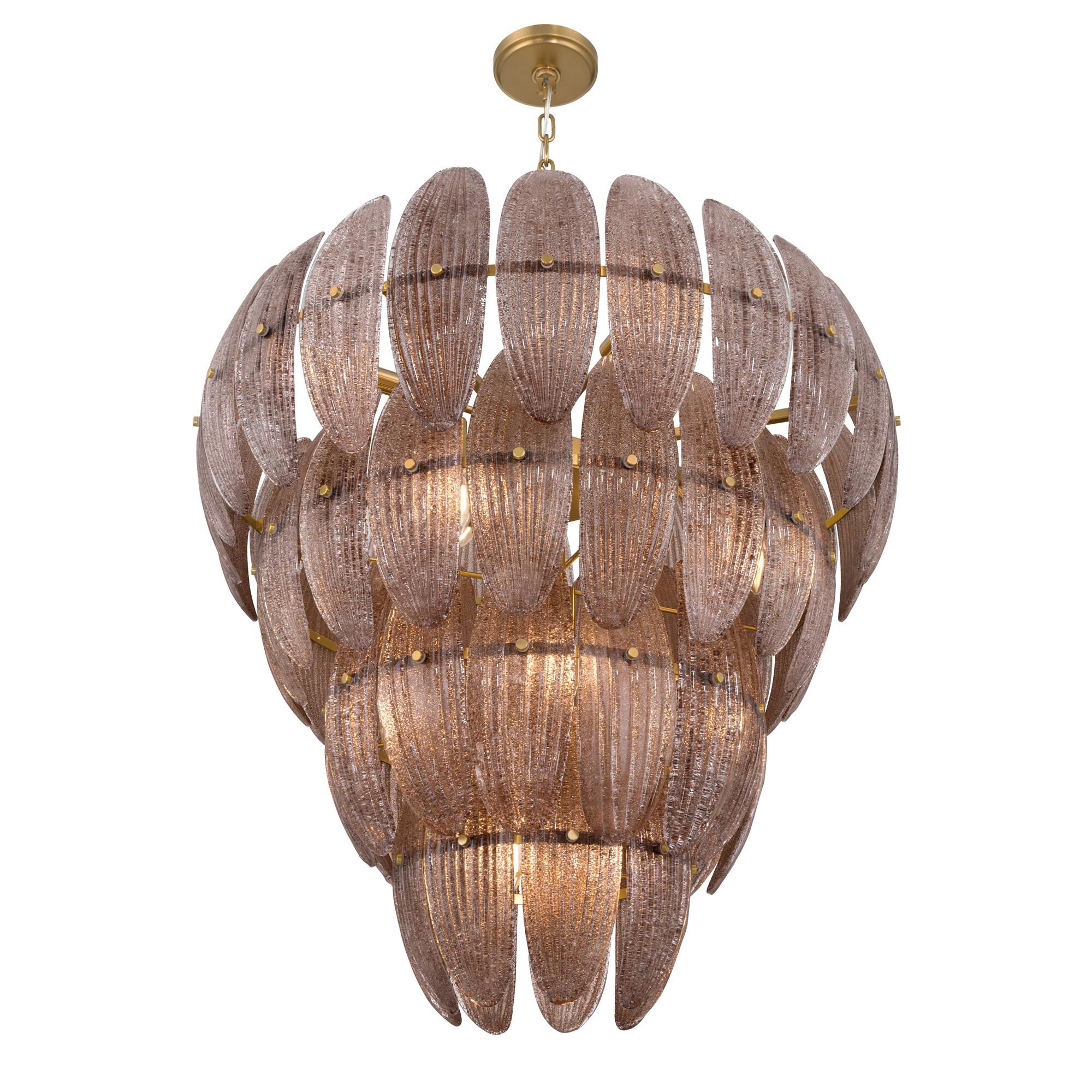 Shown in Legacy Brass finish and Brown Textured shade