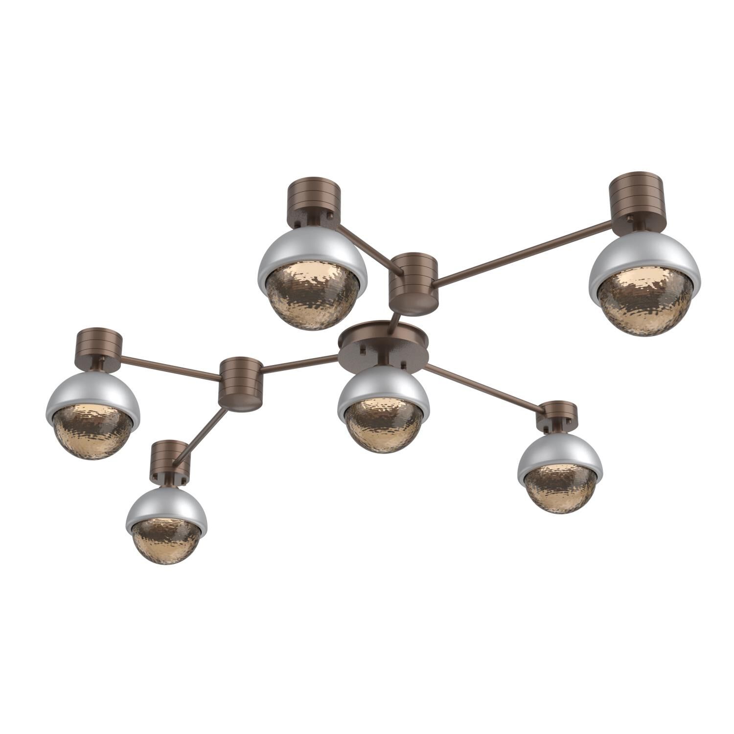 Shown in Burnished Bronze finish and Bronze glass and Classic Silver accent