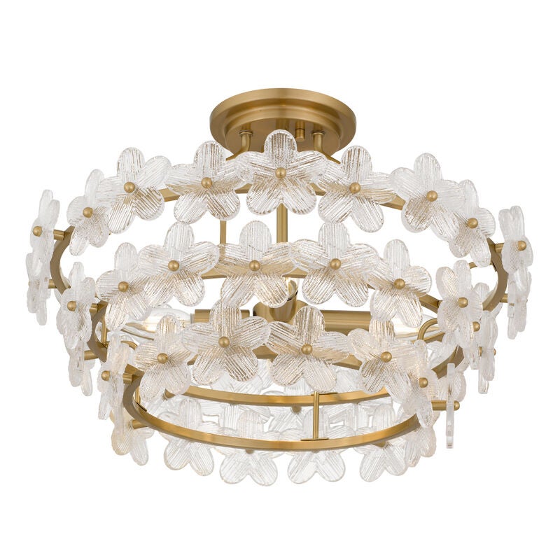 Wright 21 Inch Semi Flush Mount by Quoizel