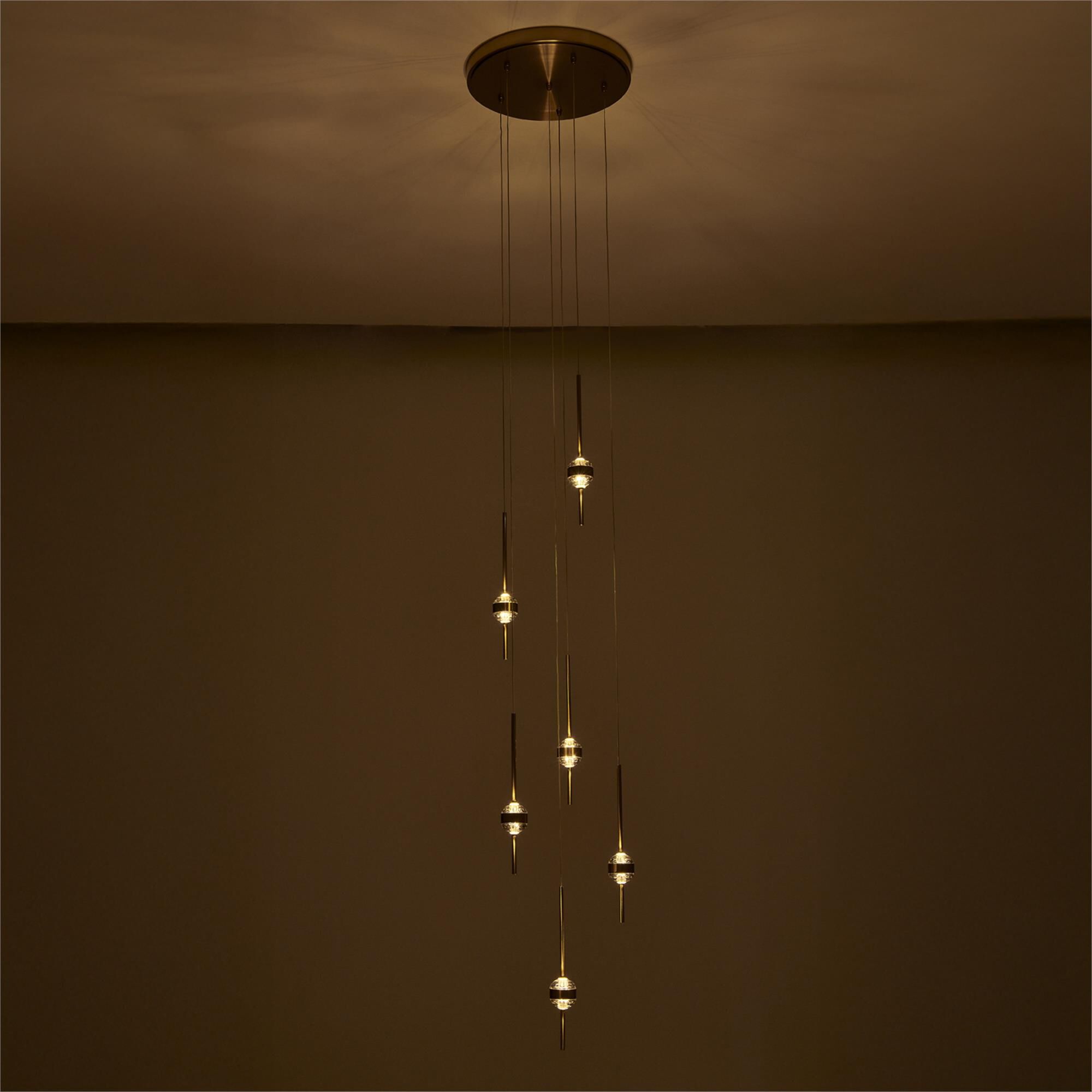 Goccia 16 Inch Multi Light Pendant by Allegri