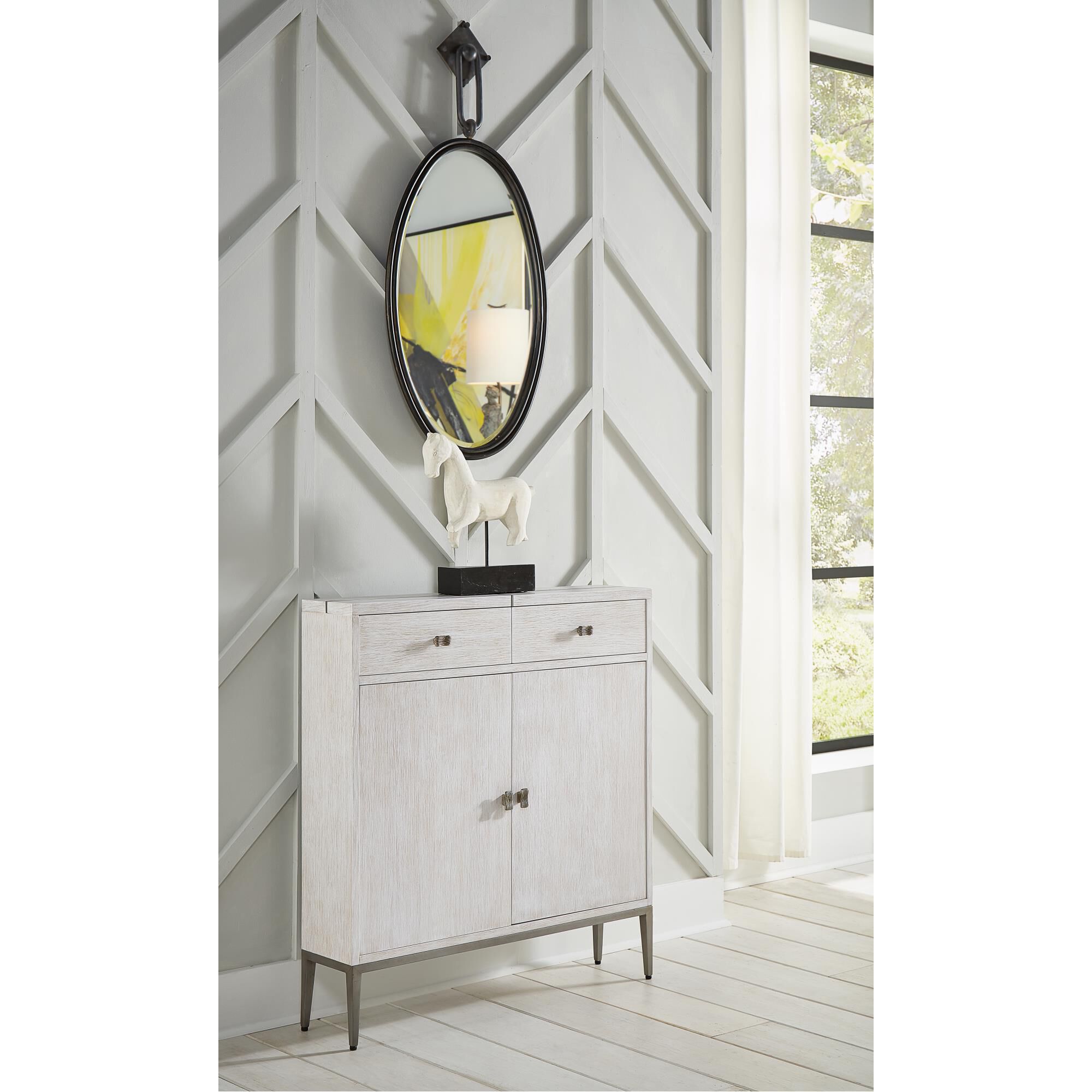 Shown in White finish