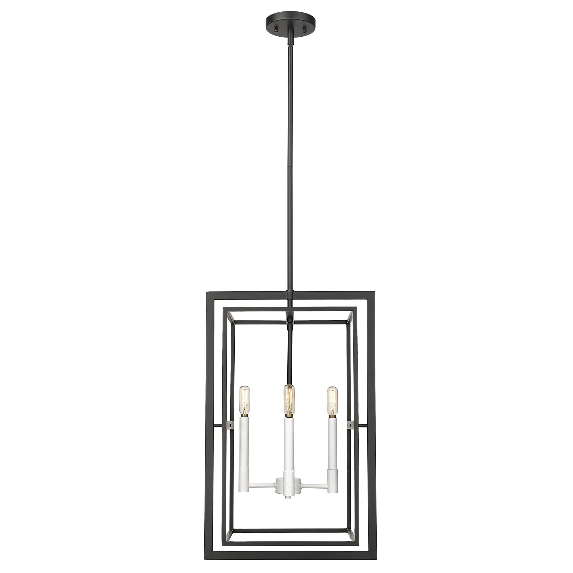 Shown in Black With White Candle Sleeves finish