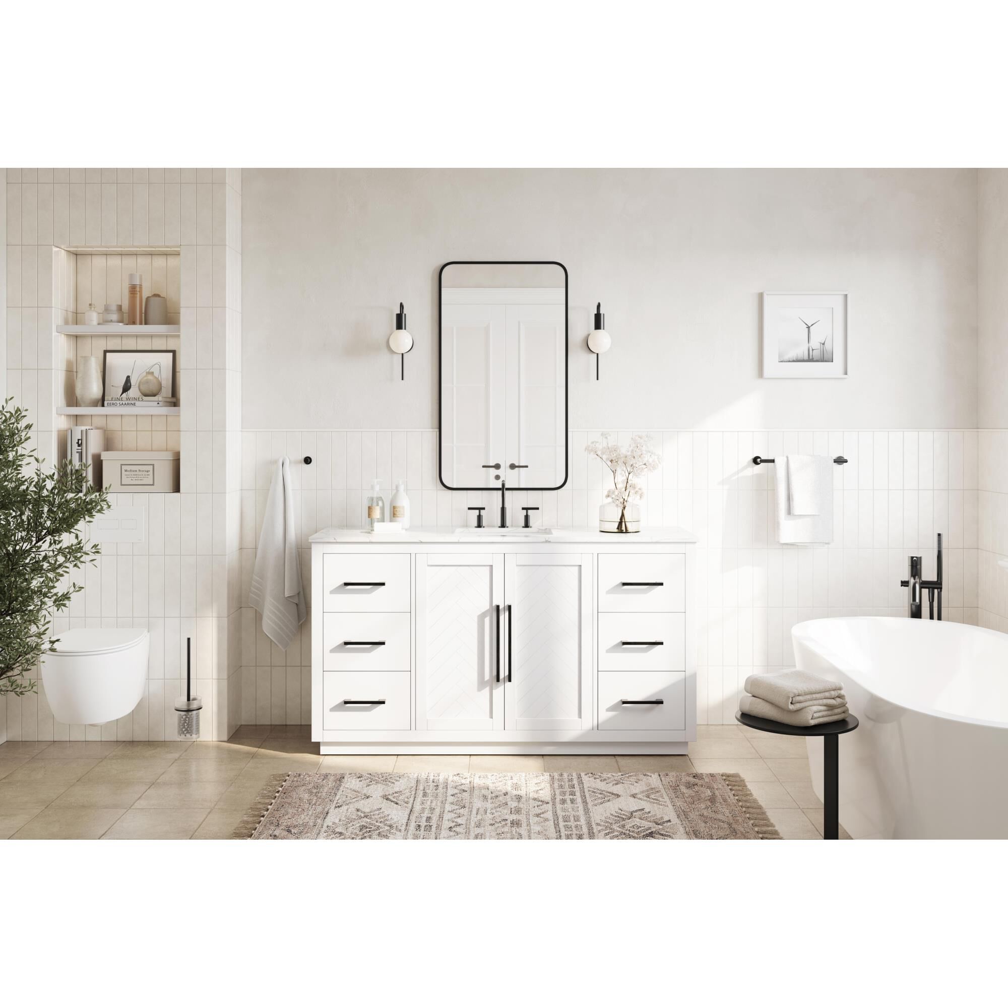 Chase 60 Inch Bath Vanity by Elegant Dcor