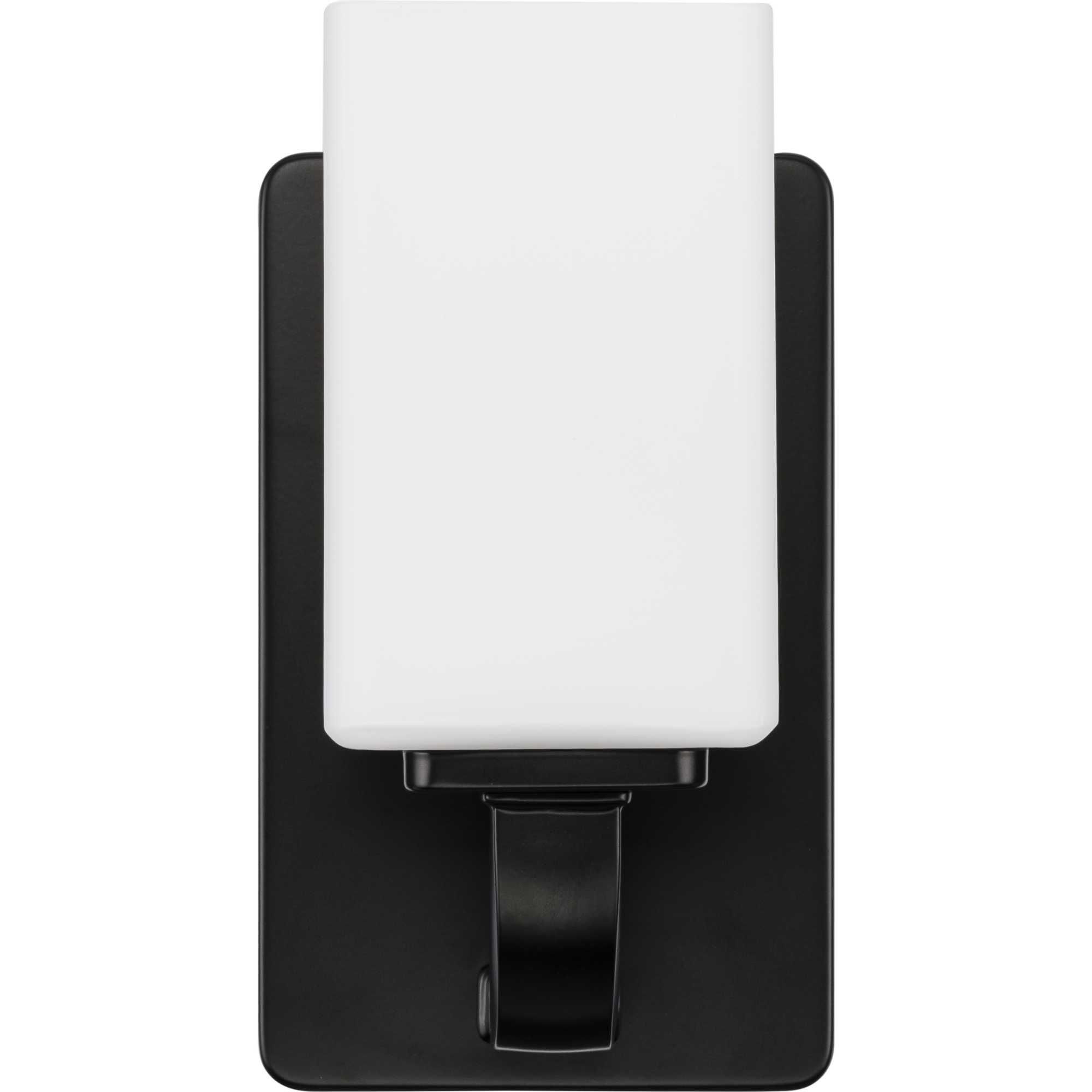 Shown in Matte Black finish and Etched Opal glass