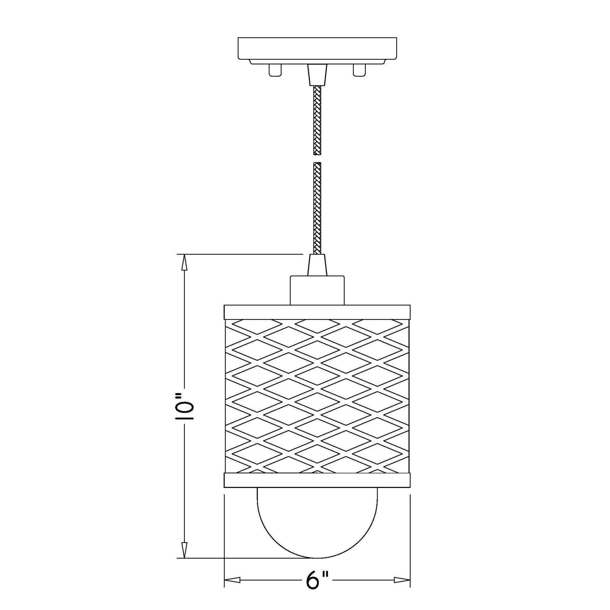 Z-Lite Kipton 6 Inch Mini Pendant