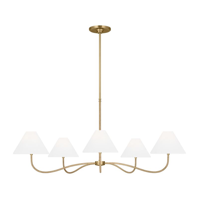 Chapman & Myers Laguna 51 Inch 5 Light Chandelier by Visual Comfort Studio Collection