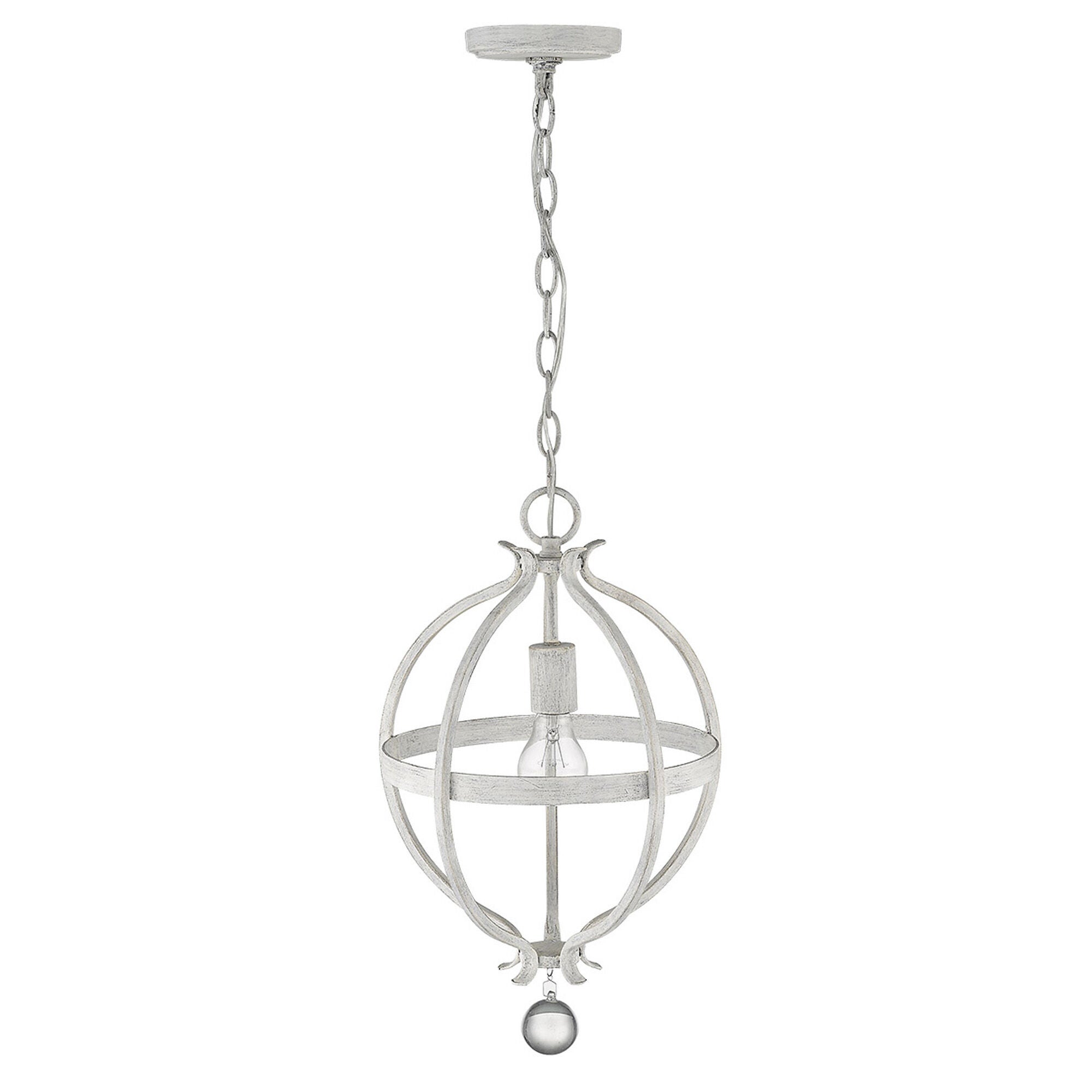 Shown in Country White finish and -- glass and -- shade
