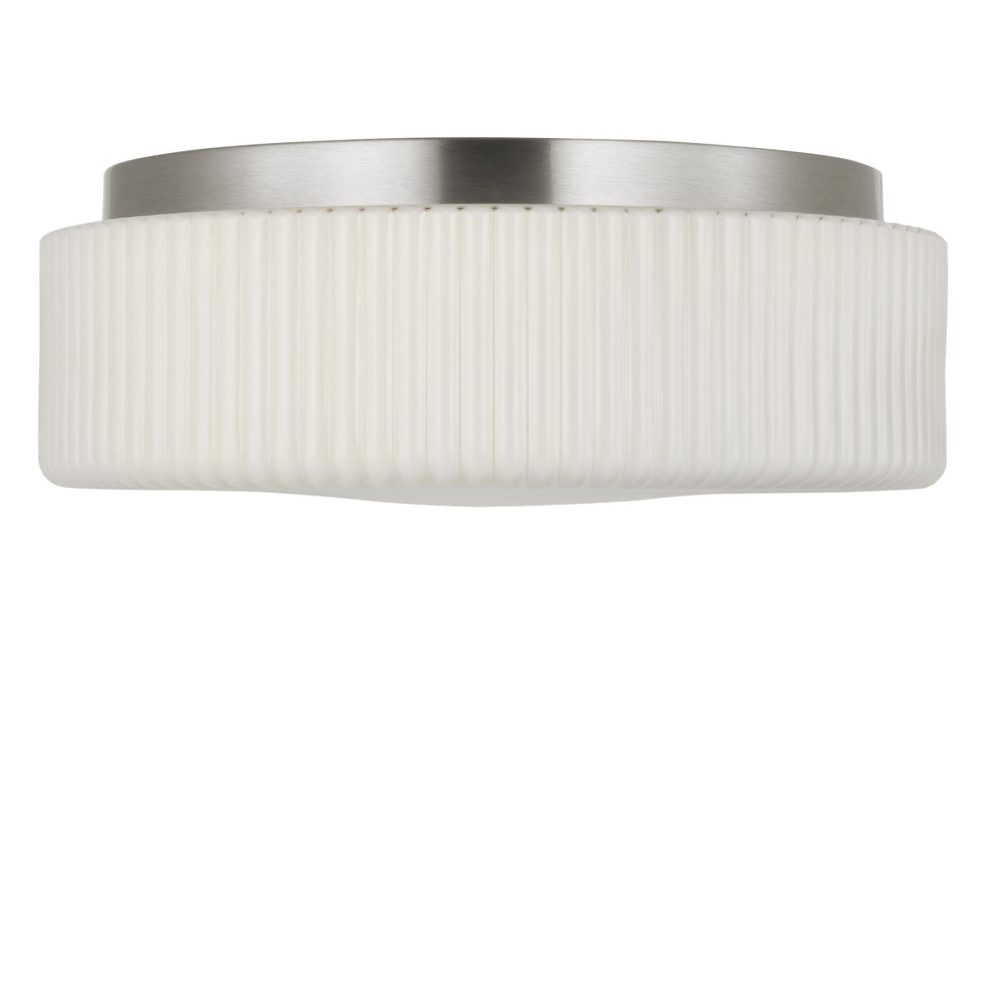 Shown in Brushed Nickel finish and Etched Opal glass