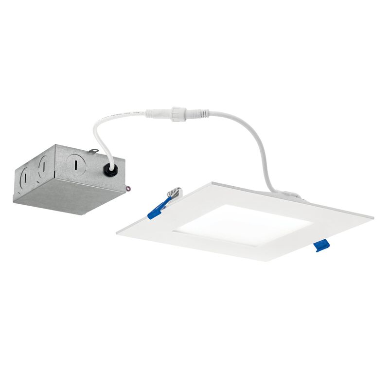 Direct To Ceiling Slim 16 Inch 16 Inch Outdoor Rated 1 Light Dimmable 9 Watt Recessed Single Spot Downlights LED by Kichler Lighting
