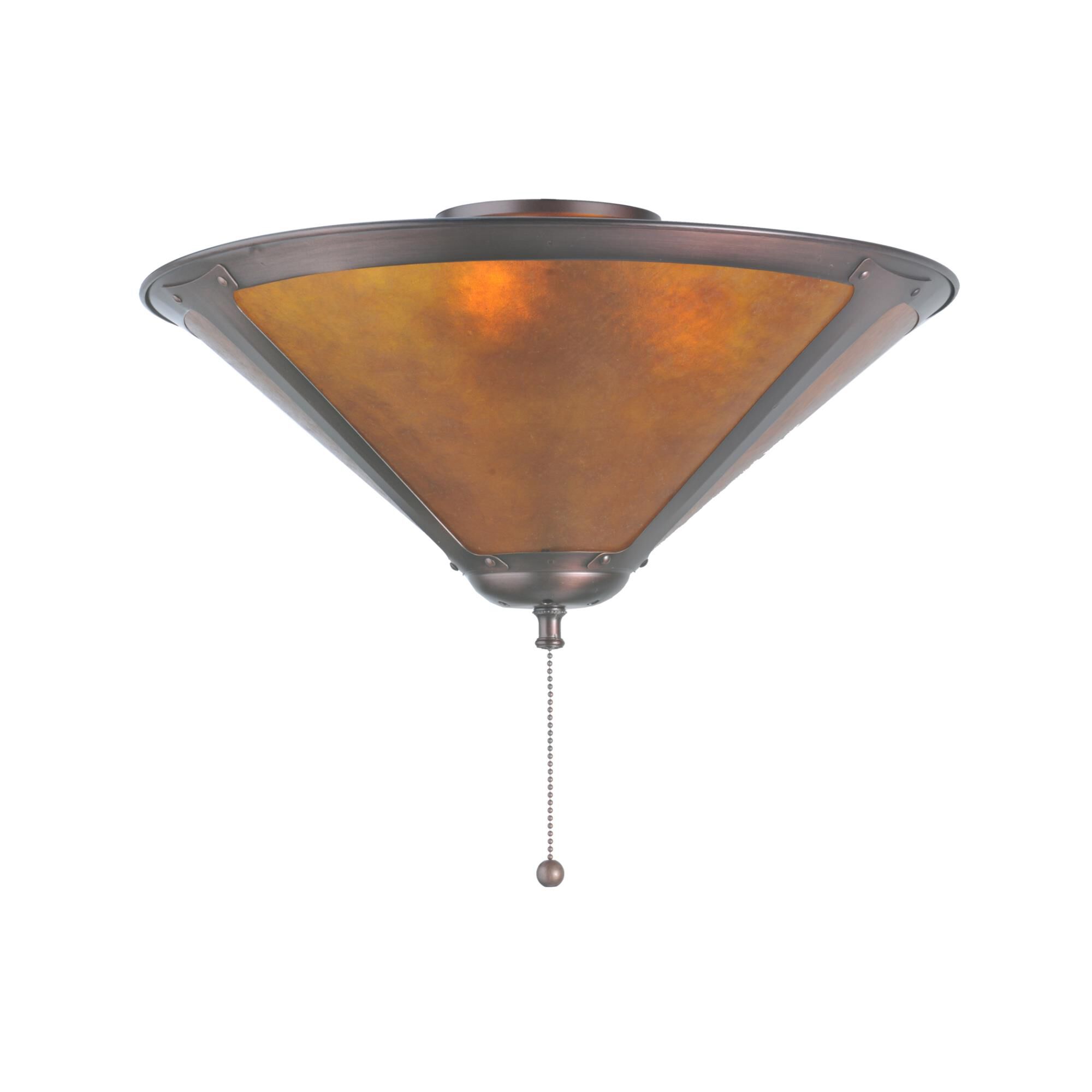 Shown in Mahogany Bronze finish and Amber glass