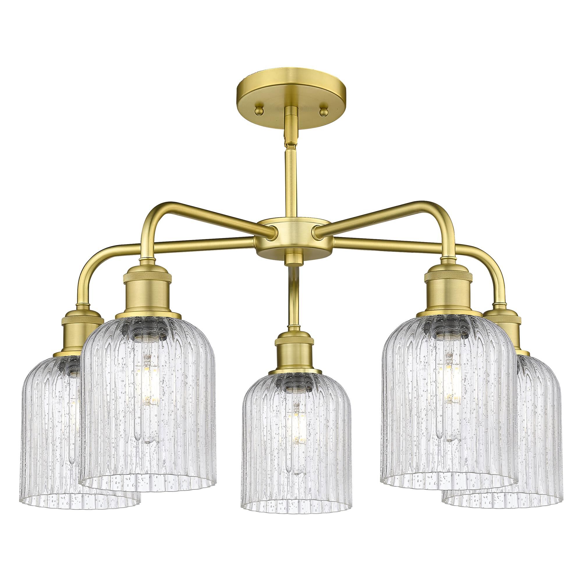 Shown in Satin Gold finish and Seedy shade