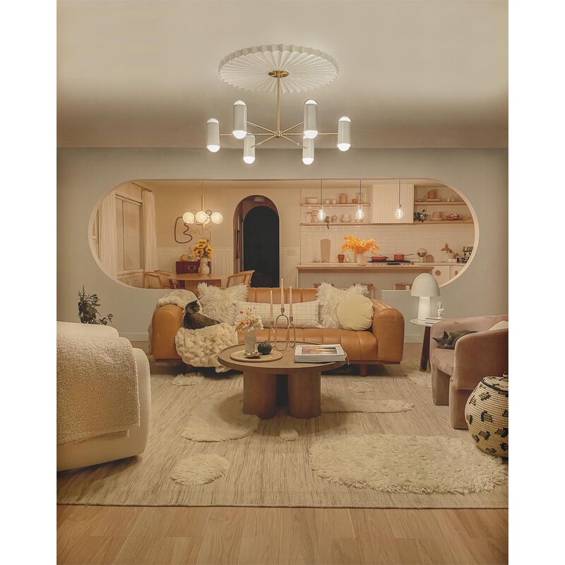 Stella 36 Inch 6 Light Chandelier by Mitzi