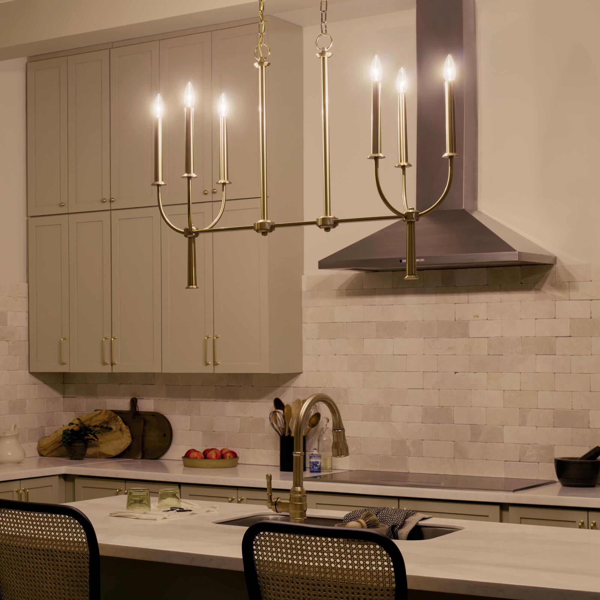 Shown in Brushed Natural Brass finish