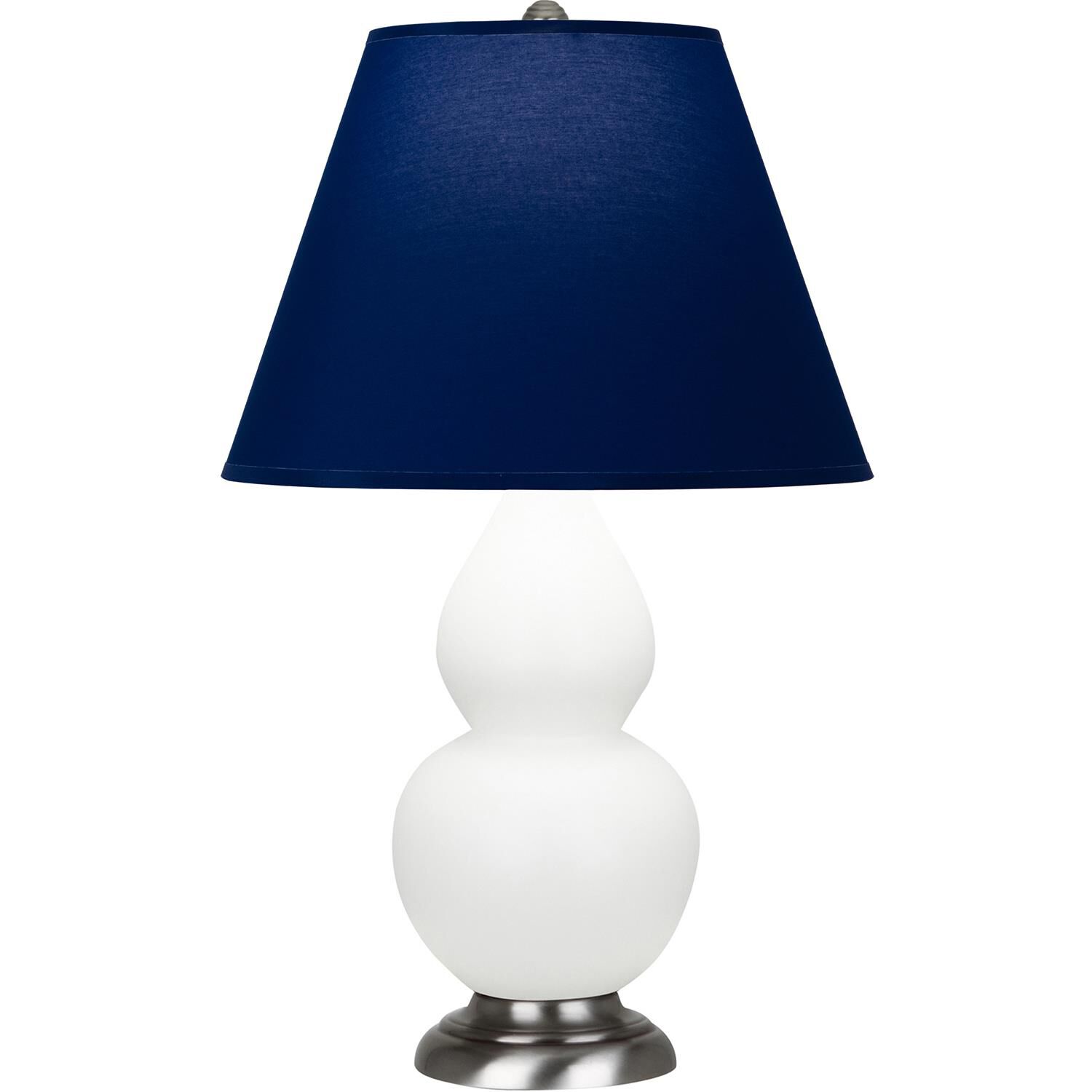 Shown in Matte Daisy finish and Navy and Gray shade and Antique Silver accent