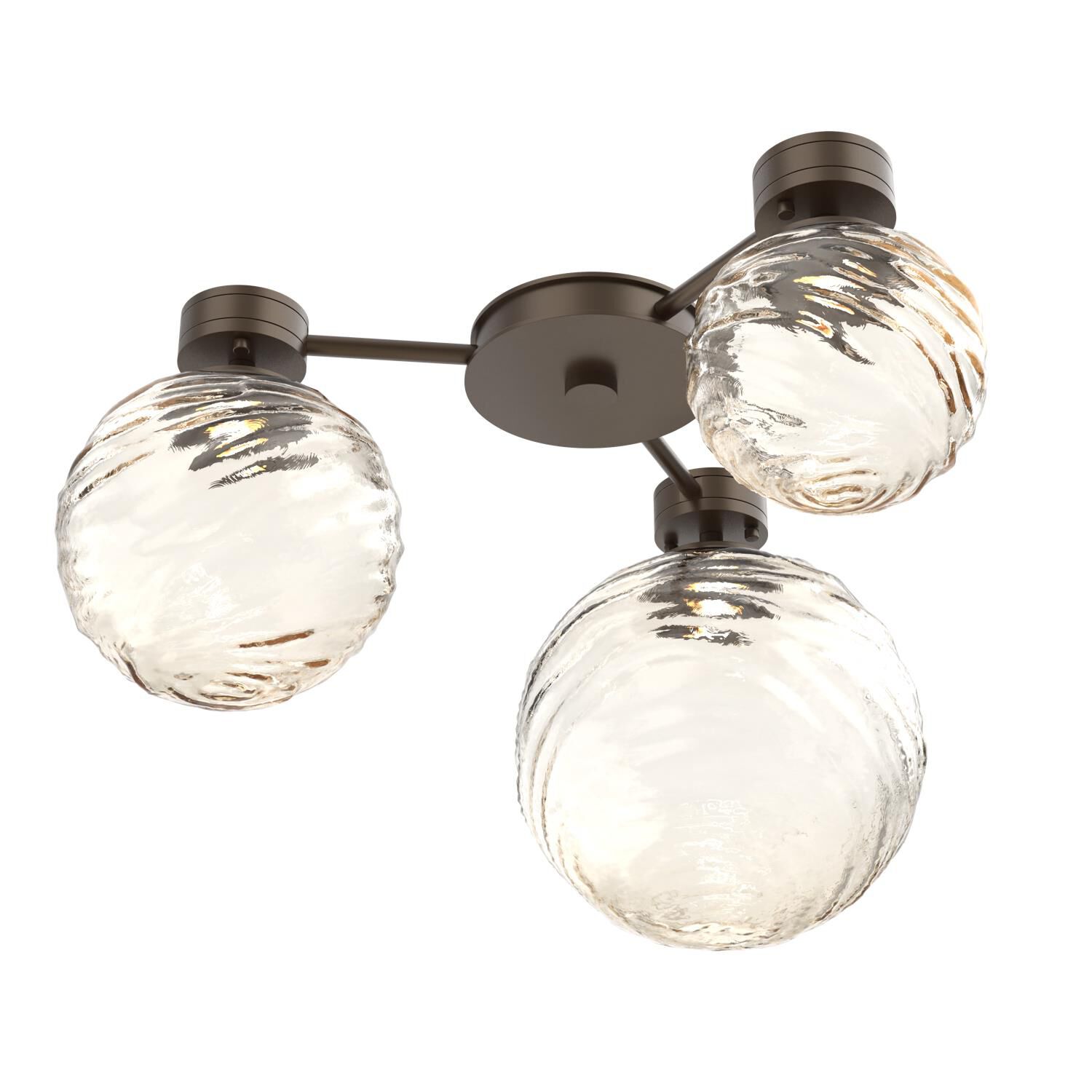 Shown in Flat Bronze finish and Amber glass