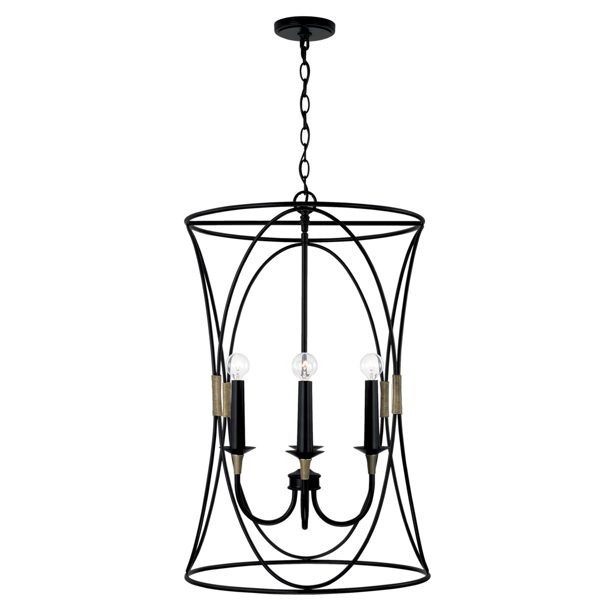 Shown in Matte Black With Brass finish