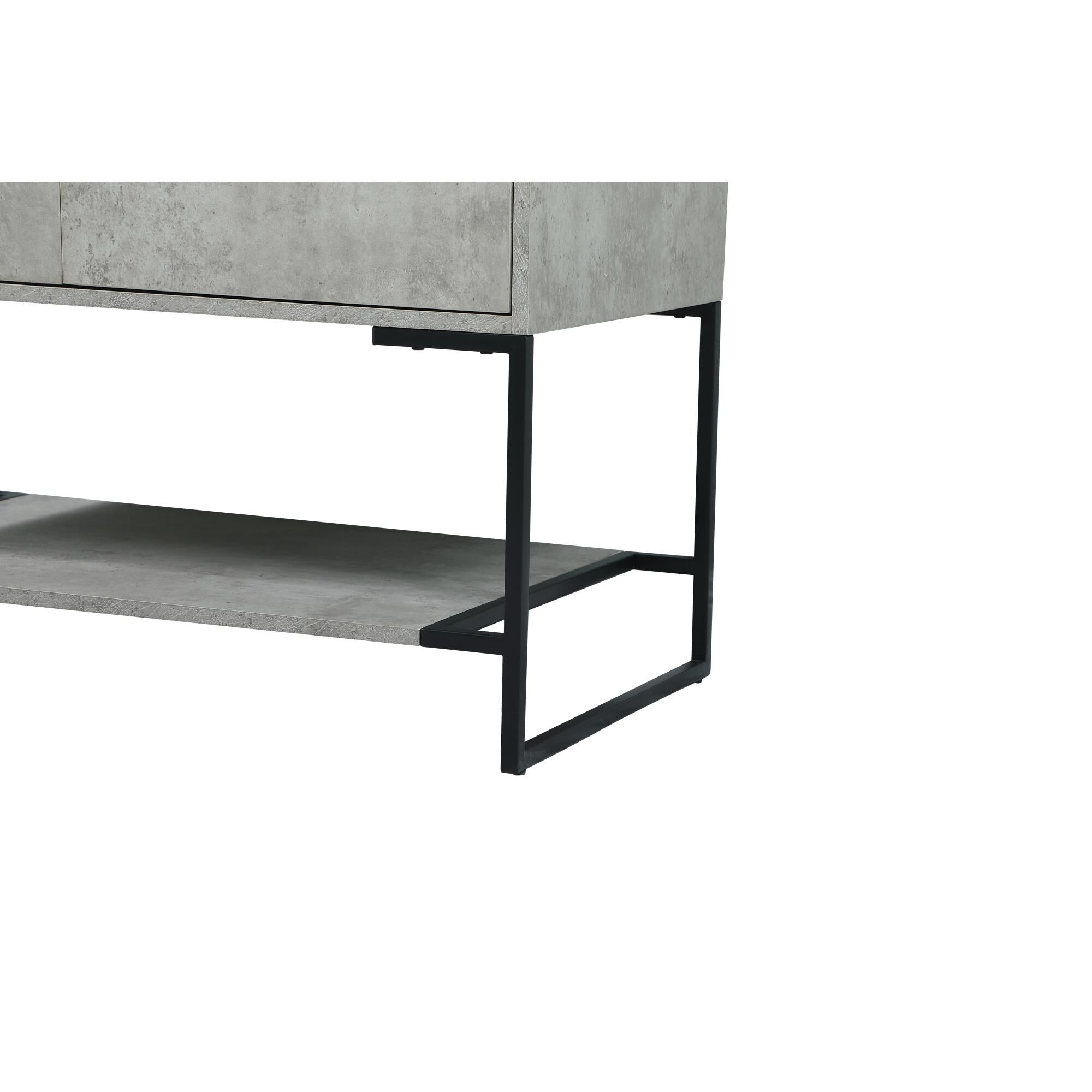 Shown in Concrete Grey finish