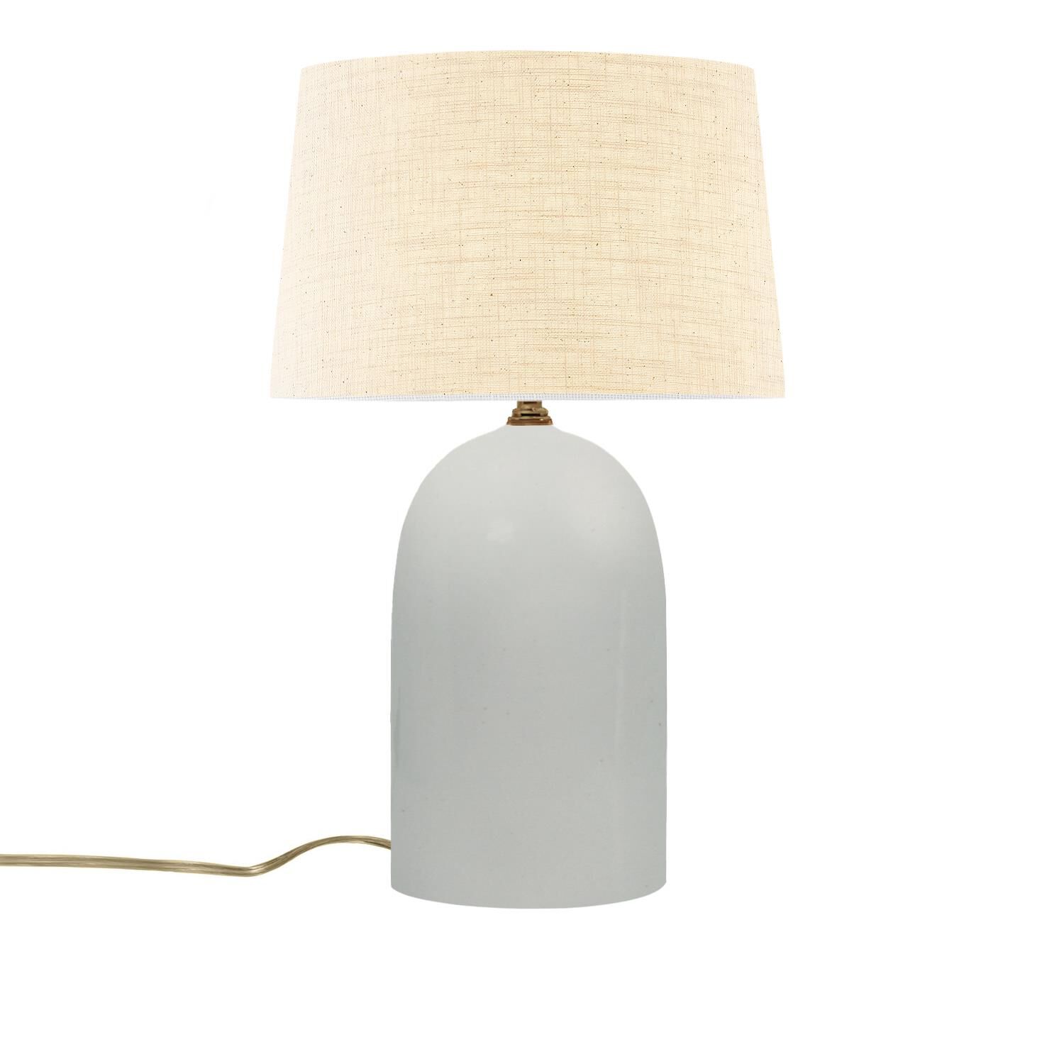 Shown in Matte White finish and Cream shade