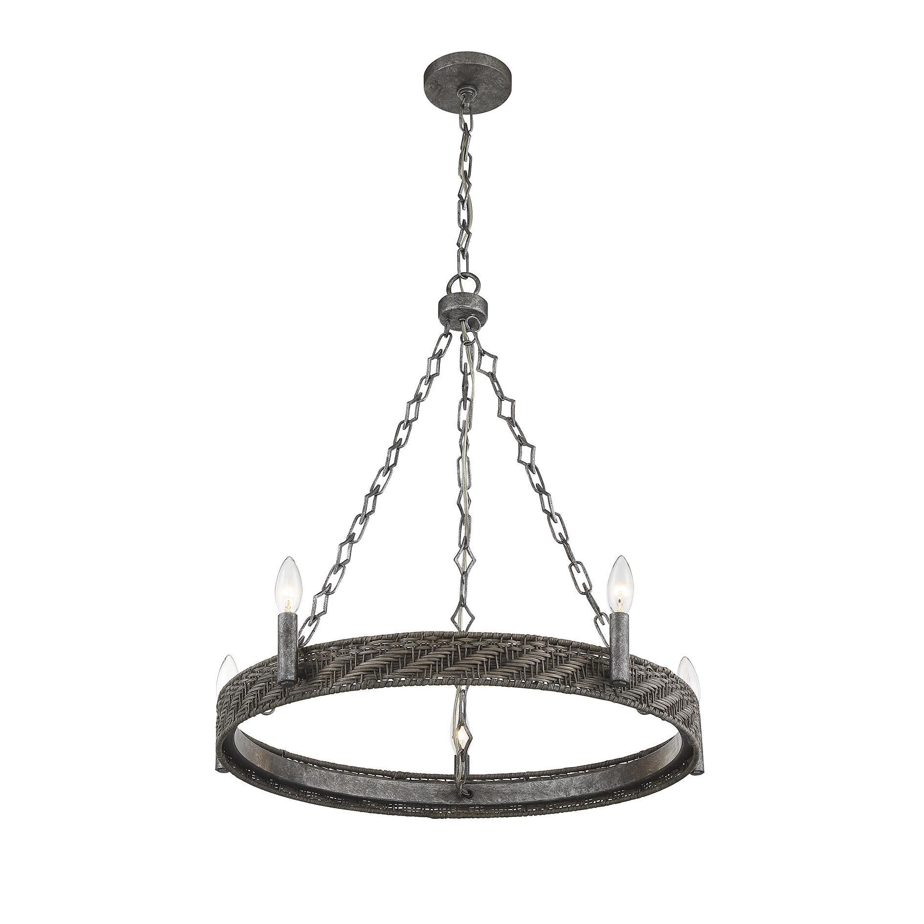 Shown in Mottled Zinc With Gray Rattan finish