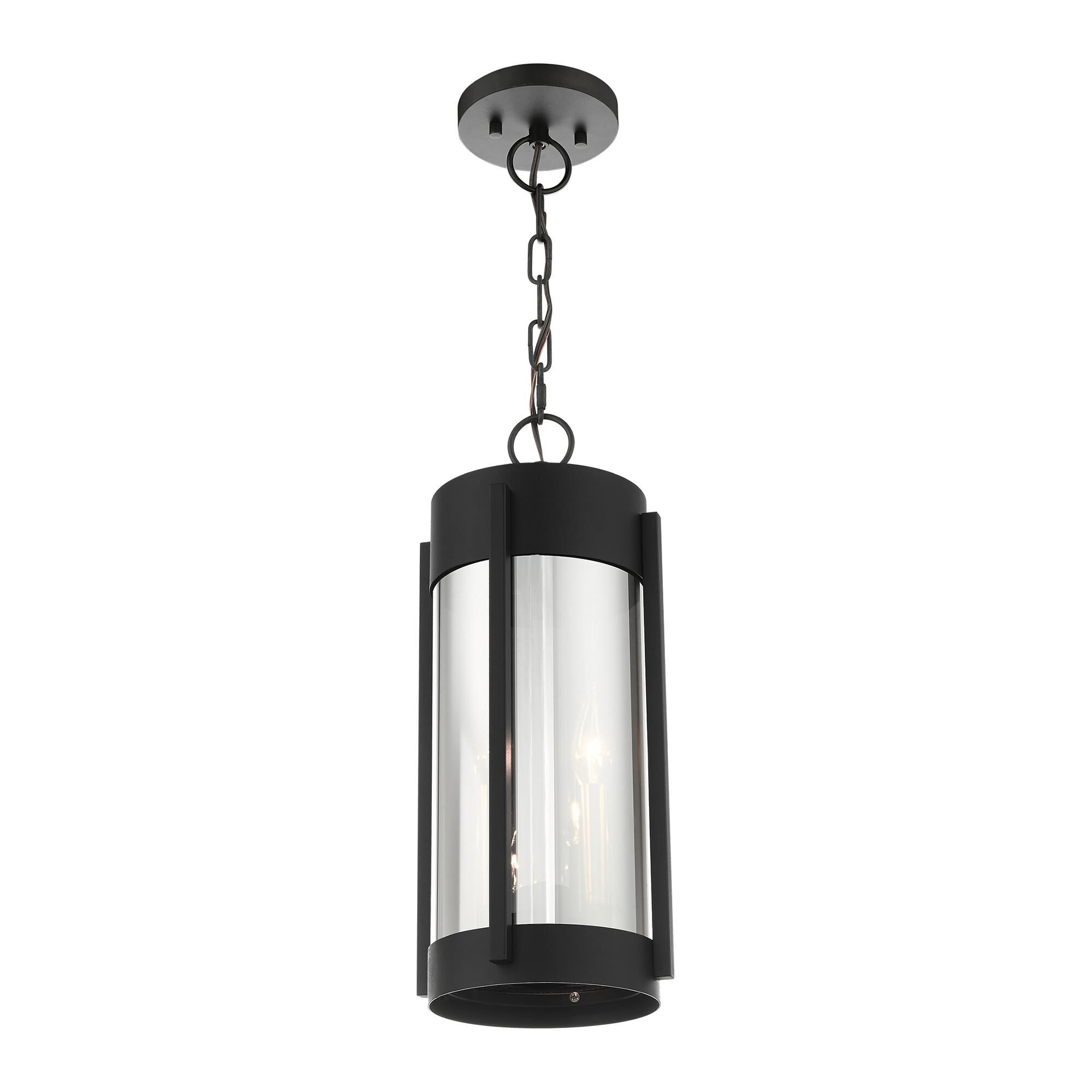 Shown in Black With Brushed Nickel Candles finish and Electrical Plated Smoke glass and Electrical Plated Smoke Glass shade
