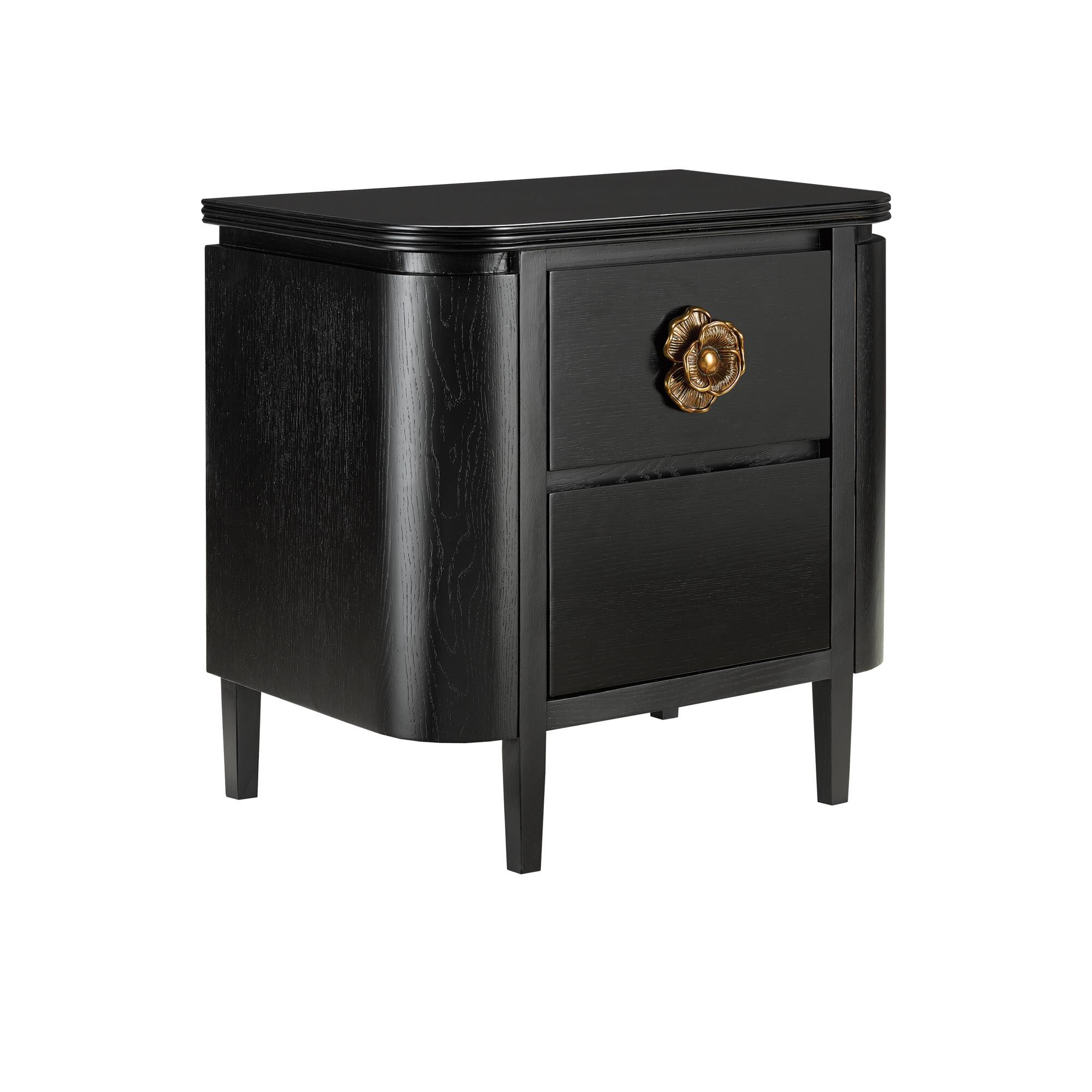 Shown in Caviar Black-Antique Brass finish