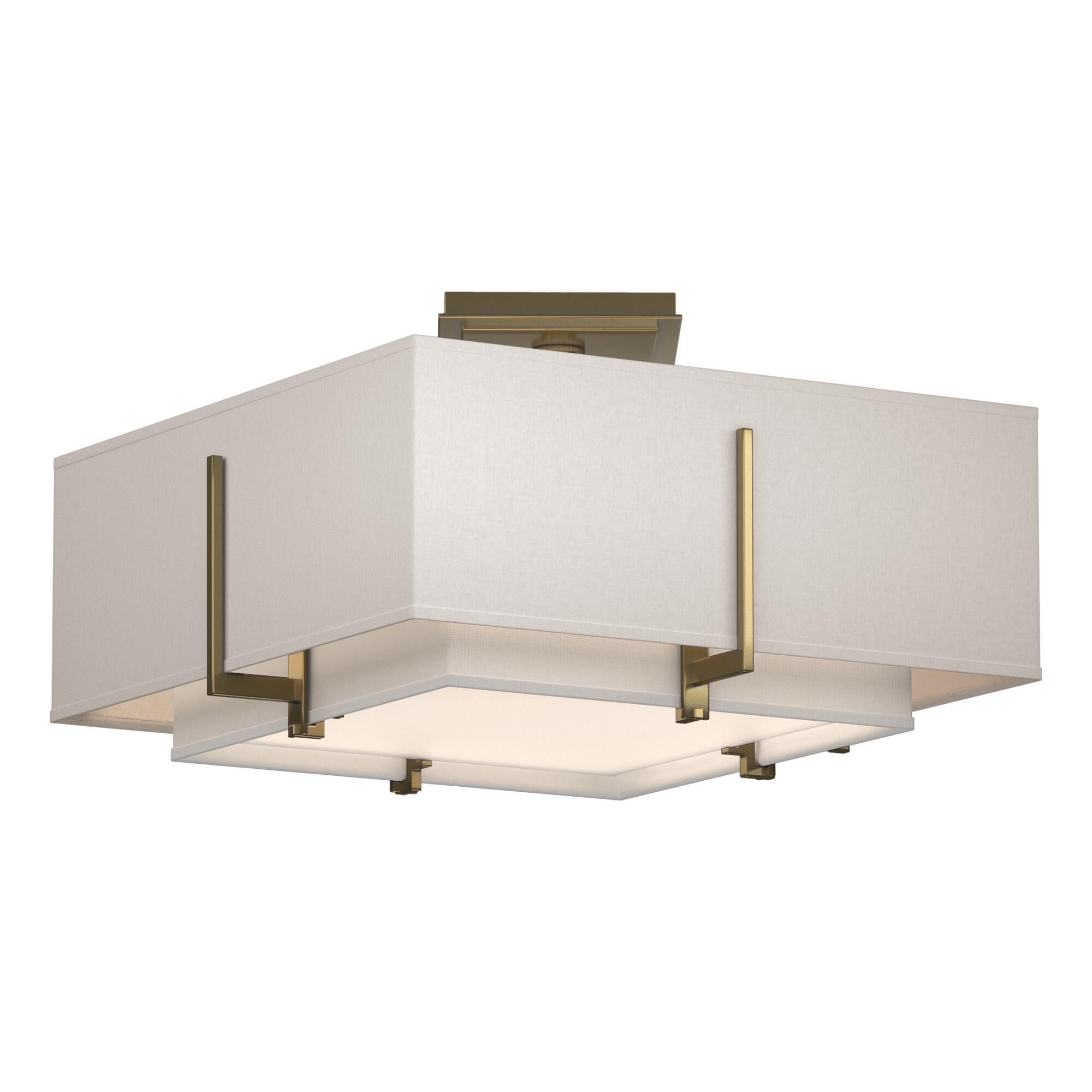 Exos 16 Inch 2 Light Semi Flush Mount by Hubbardton Forge