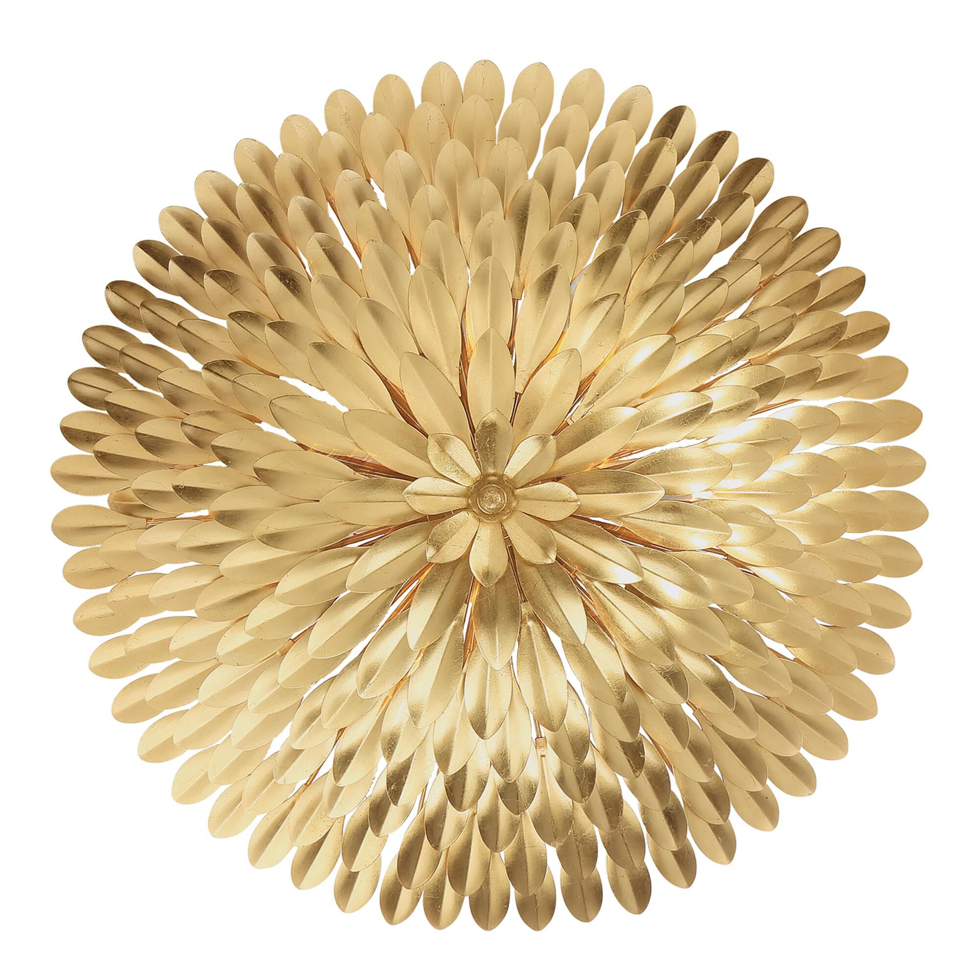 Broche 24 Inch 6 Light Flush Mount,