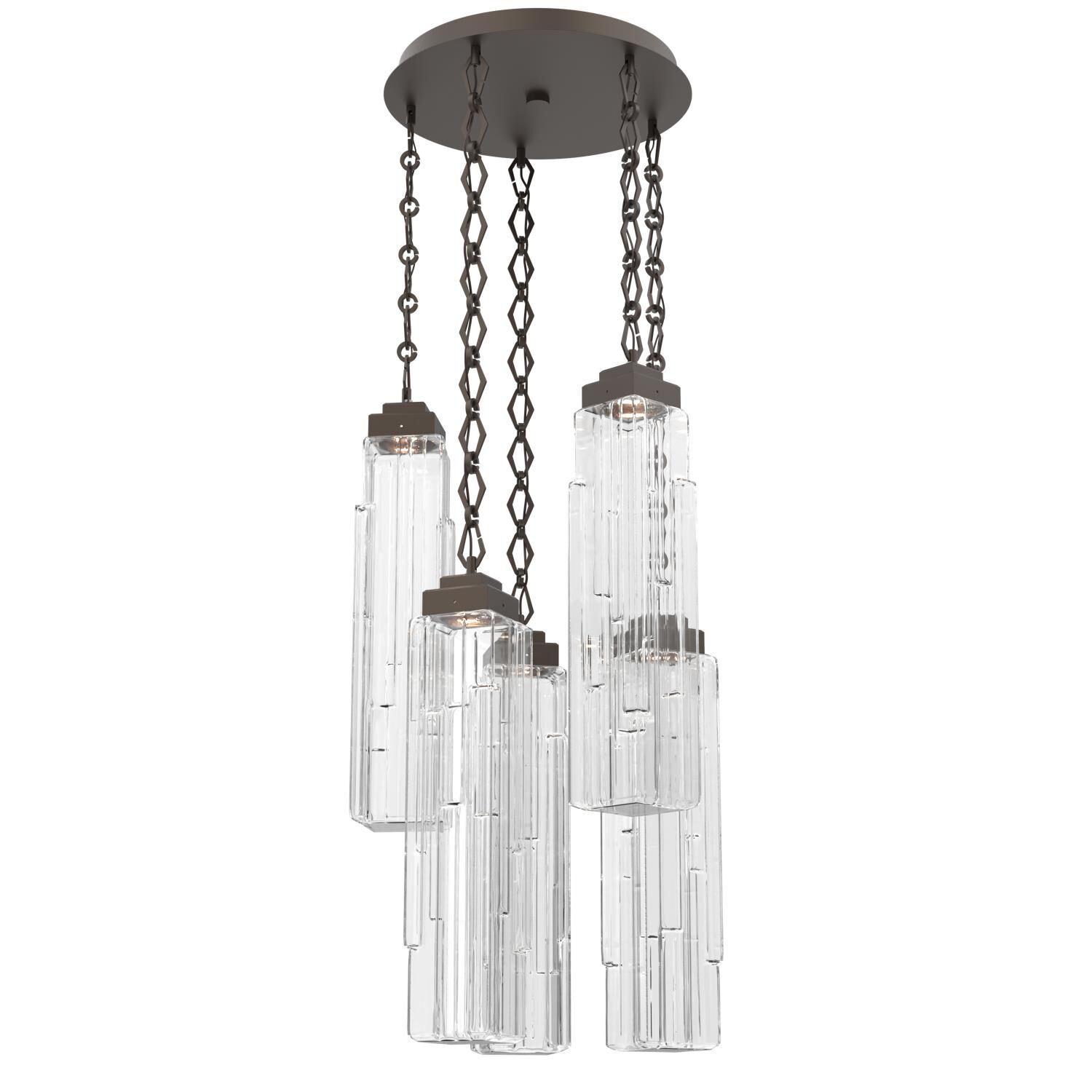 Shown in Flat Bronze finish and Clear glass