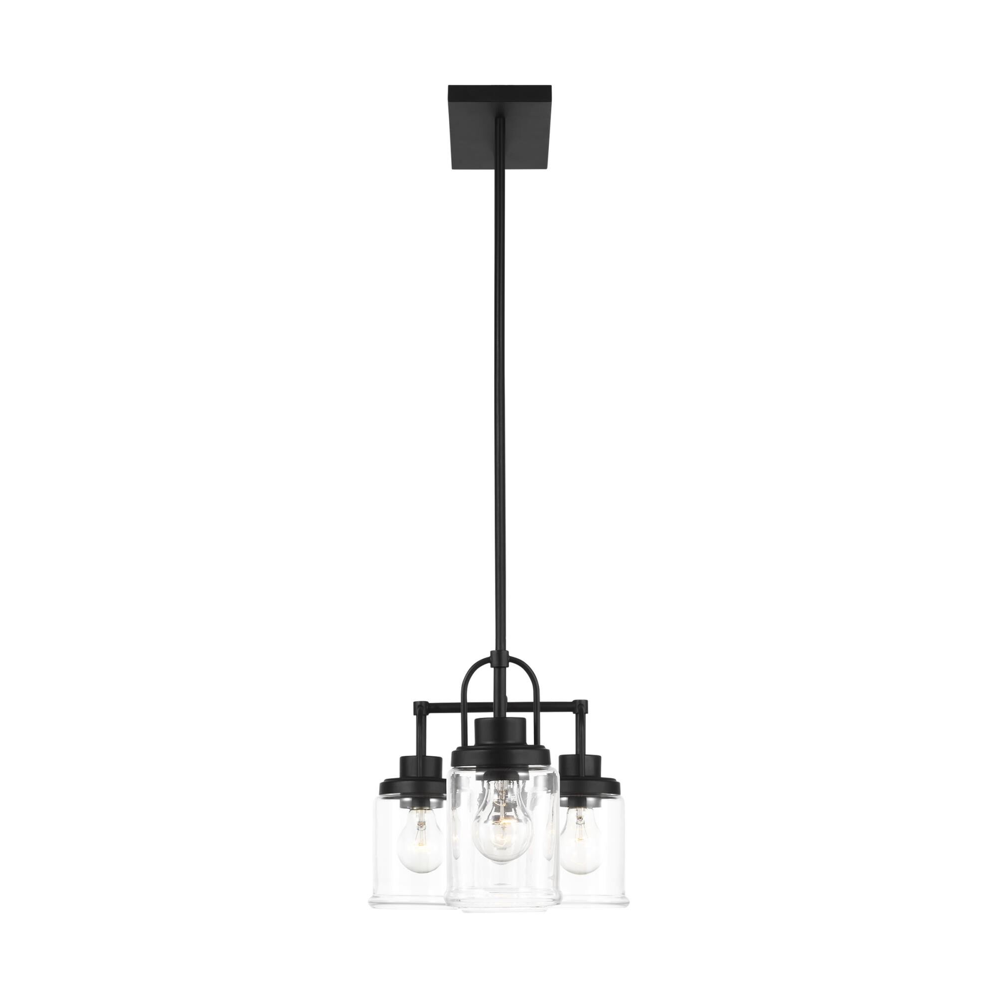 Shown in Midnight Black finish and Clear glass