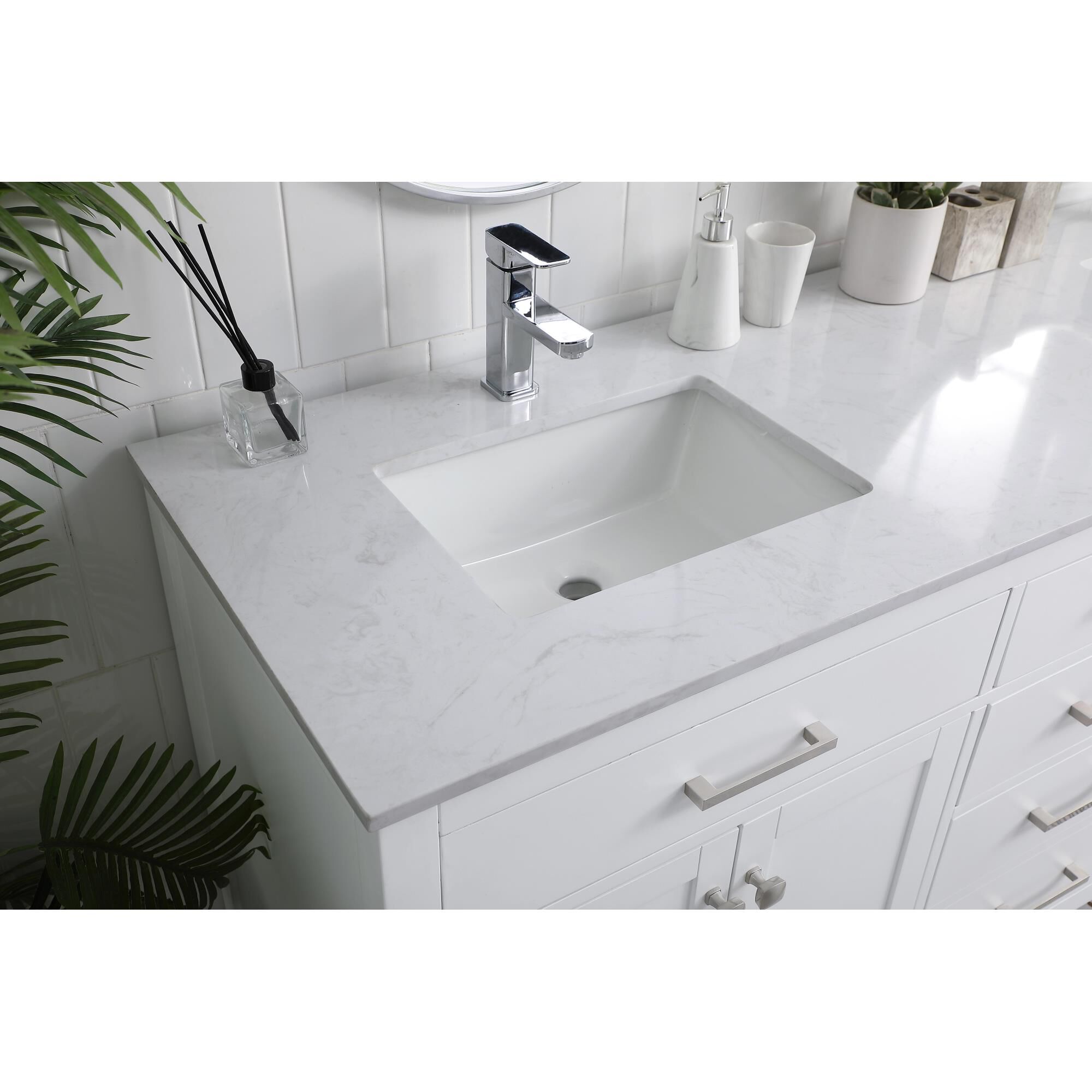 Shown in White finish