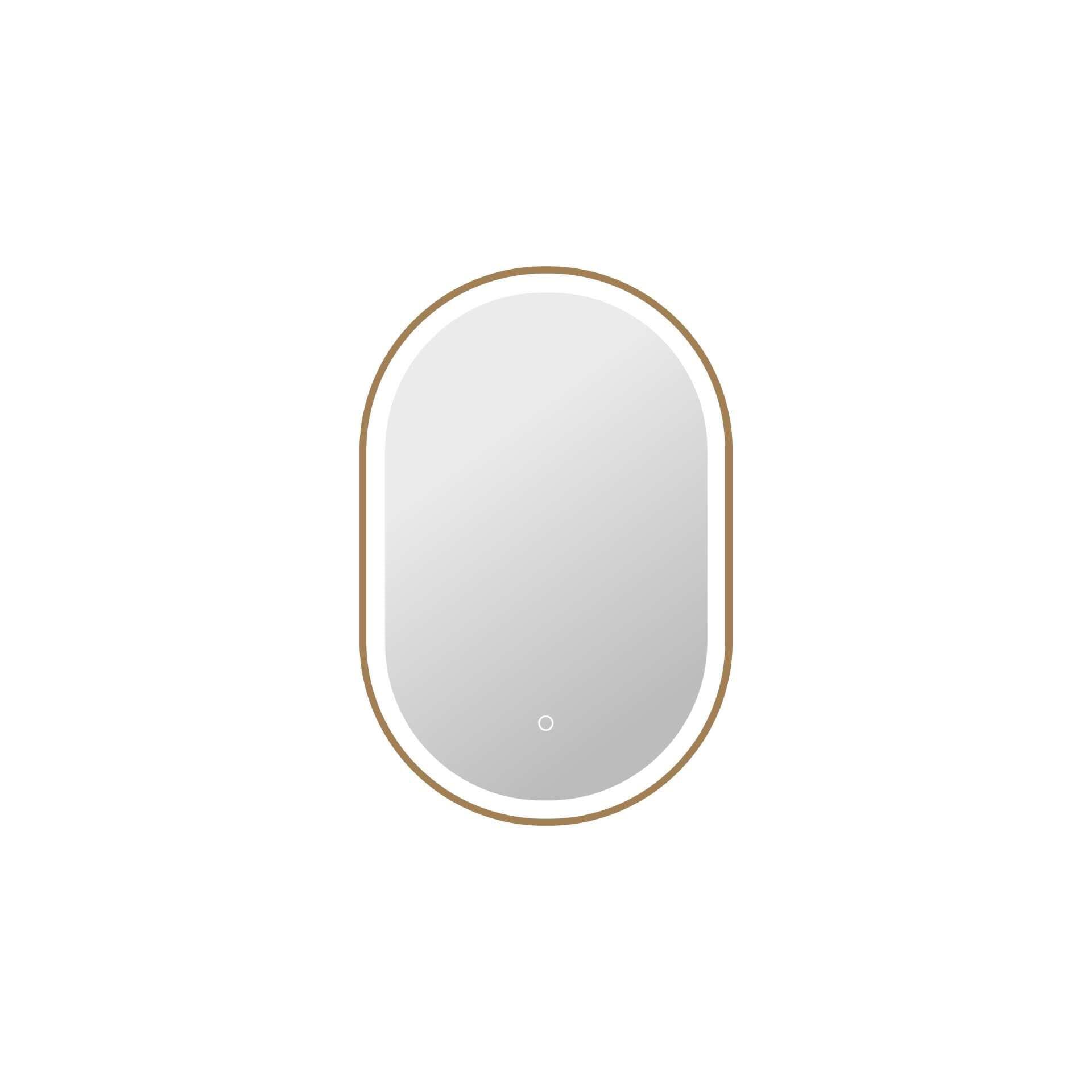 Harmoni 30 Inch Oval LED Lighted Mirror by Elegant Decor
