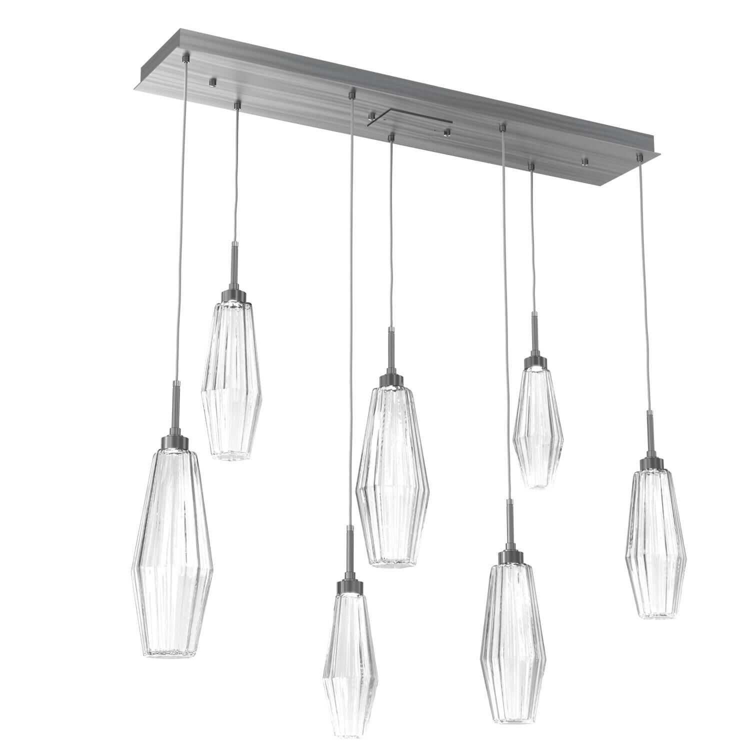 Aalto 45 Inch 7 Light LED Linear Suspension Light by Hammerton Studio