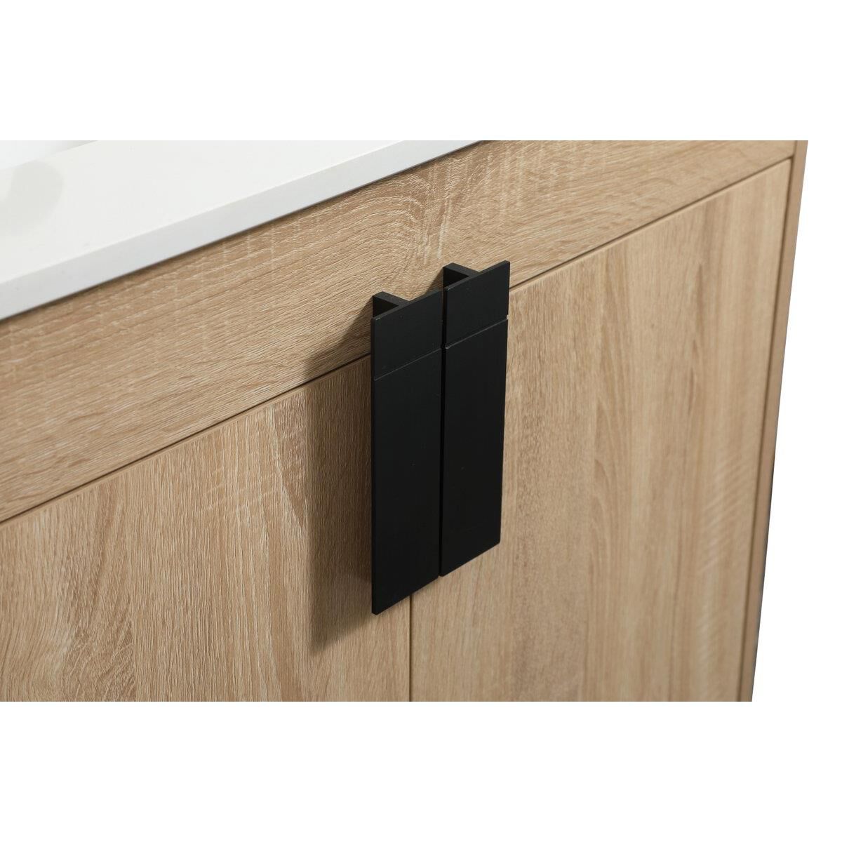 Shown in Mango Wood finish and With Backsplash accent