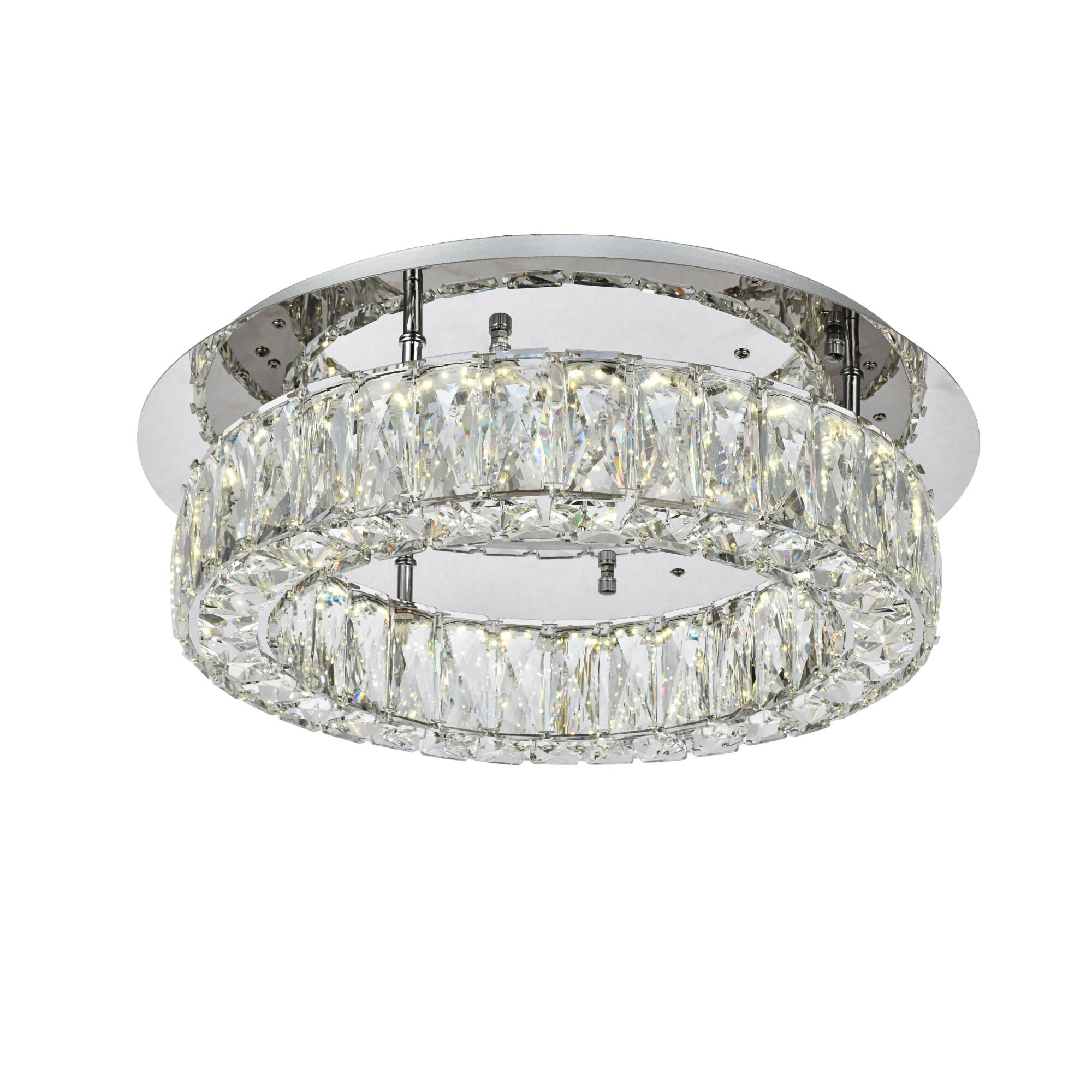 Shown in Chrome finish and Clear Royal Cut crystal