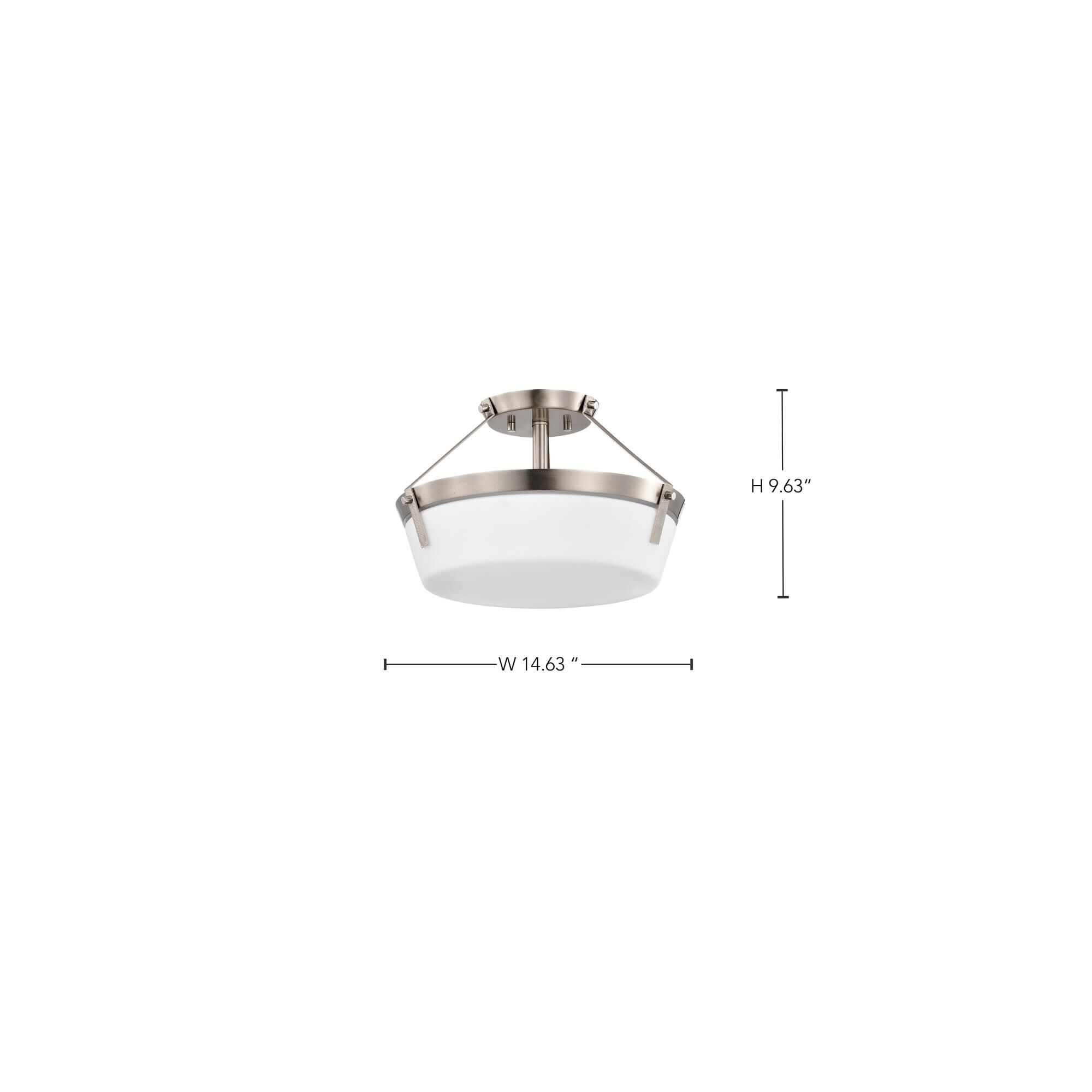 Rowen 3 Light Semi Flush Mount by Nuvo Lighting