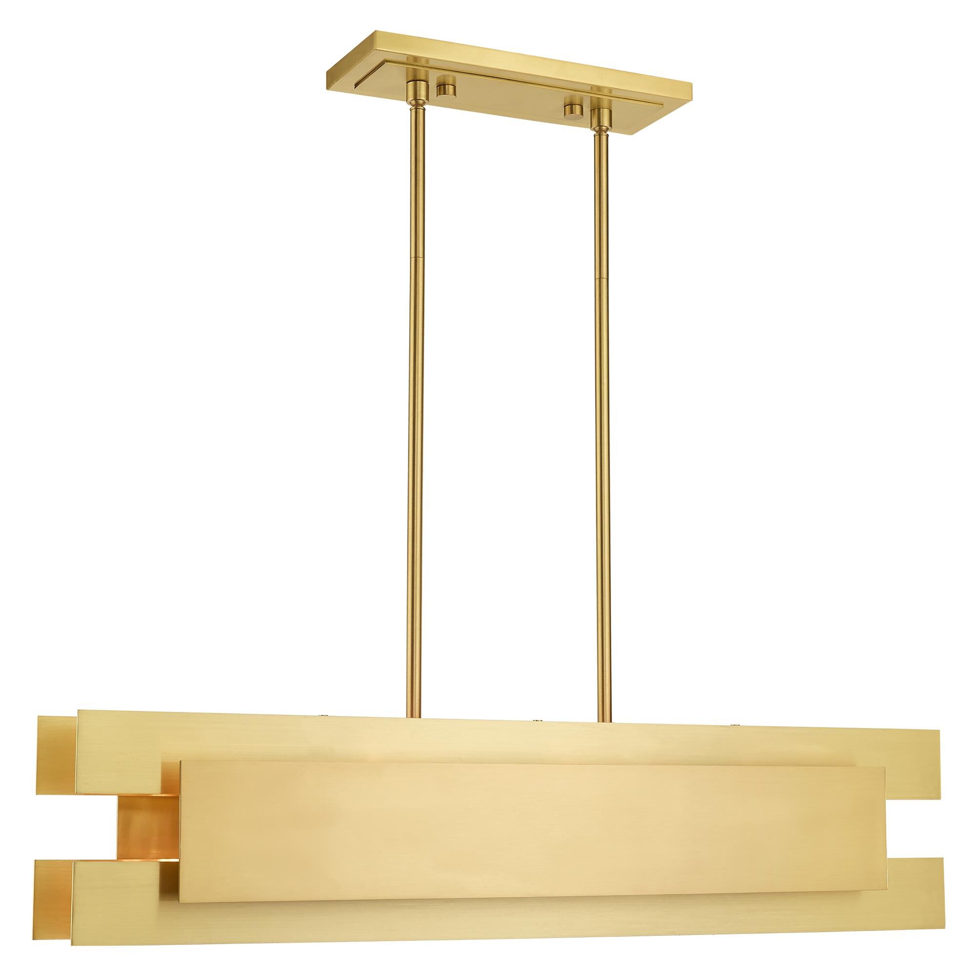 Shown in Satin Brass finish and Satin Brass Solid Brass shade